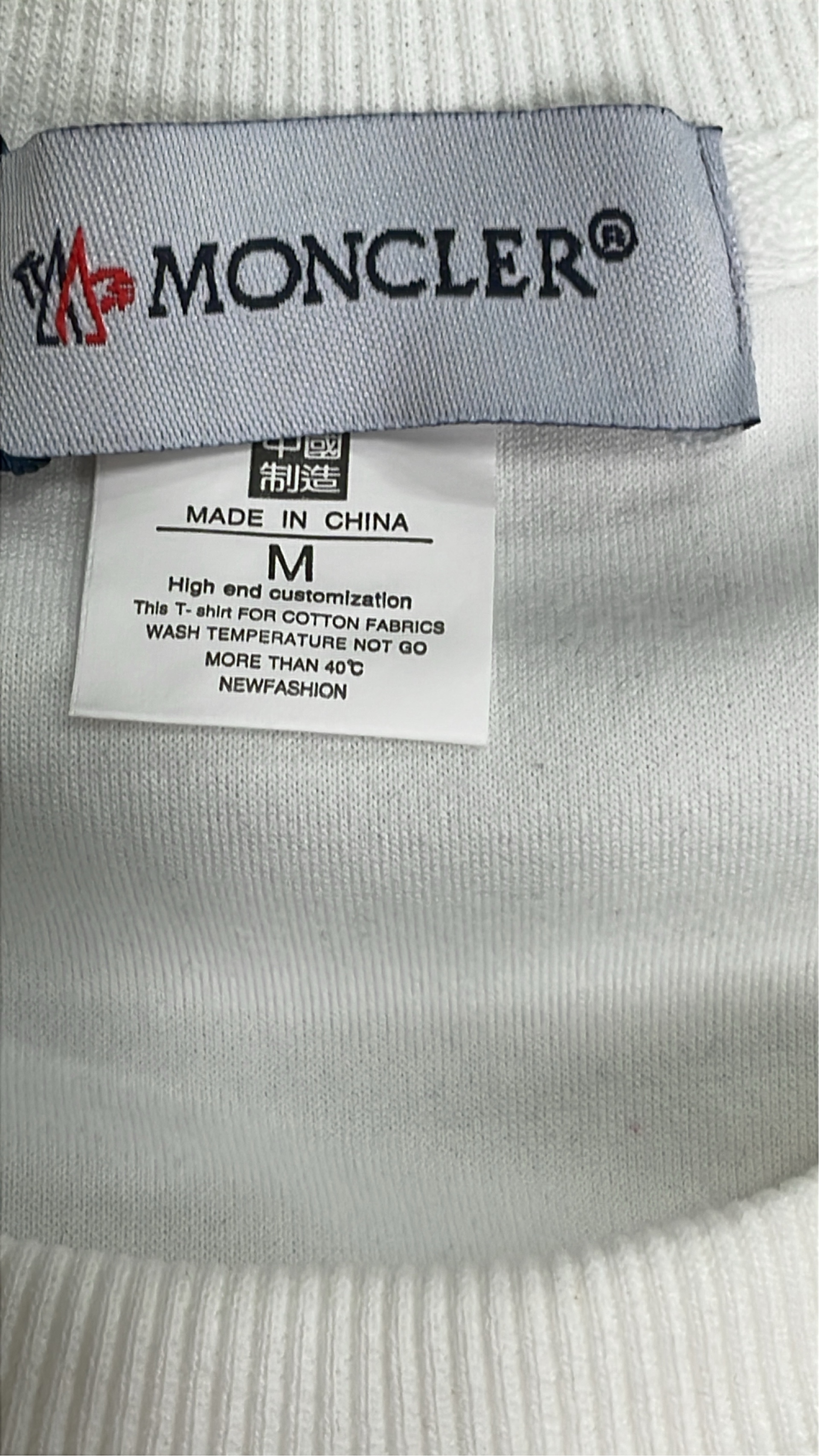 MONCLER Logo Sweatshirt for Men and Women - Black and White Crewneck Sweaters