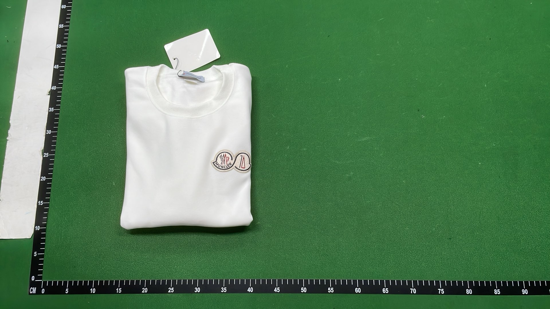 MONCLER Logo Sweatshirt for Men and Women - Black and White Crewneck Sweaters