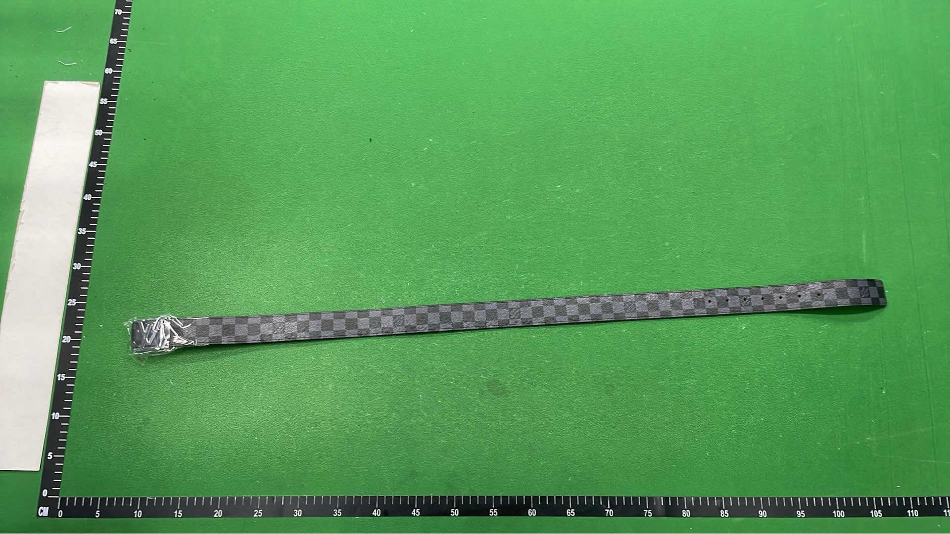 LV Monogram Leather Belt with Gold Buckle