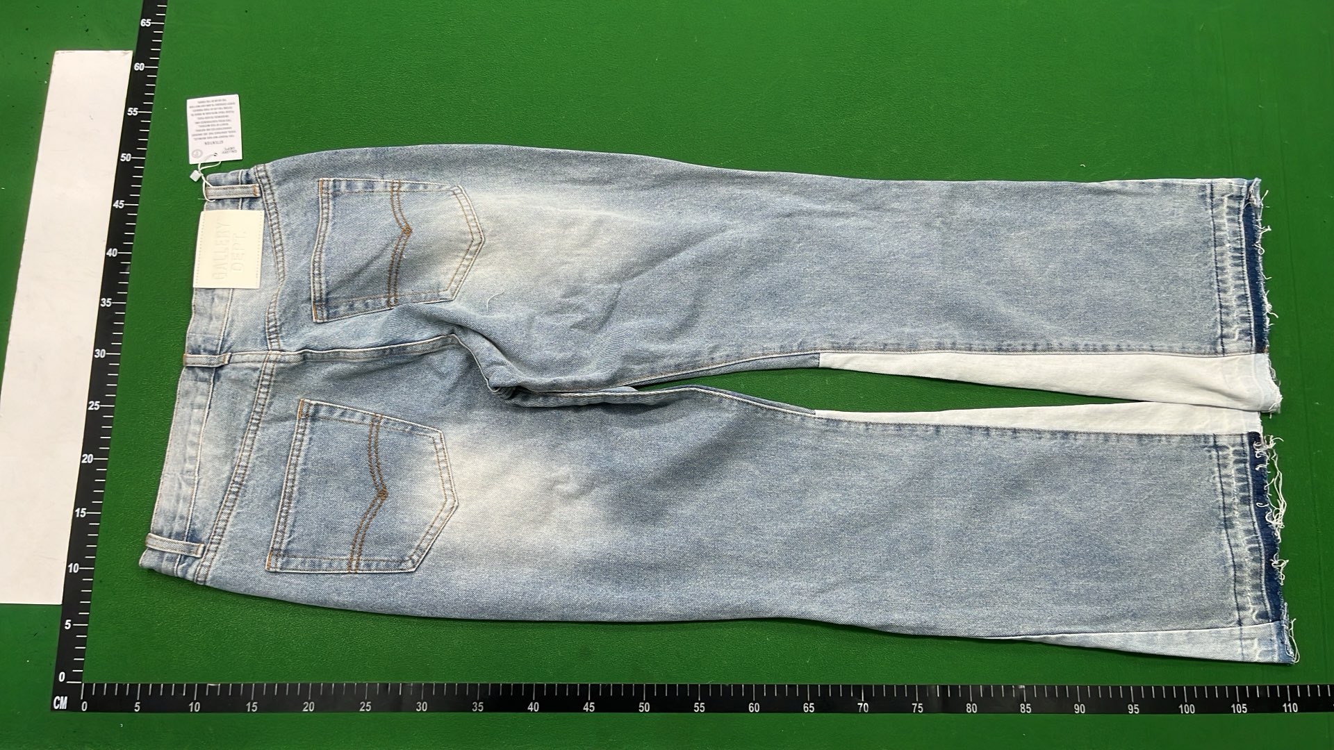 Black Paint Splatter Denim Pants