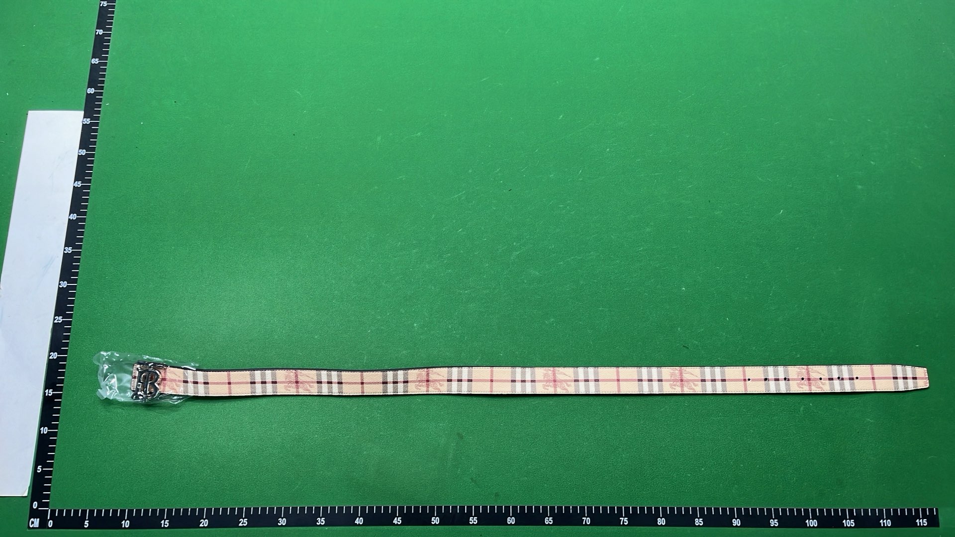 Burberry Classic Check Belt with TB Monogram Buckle