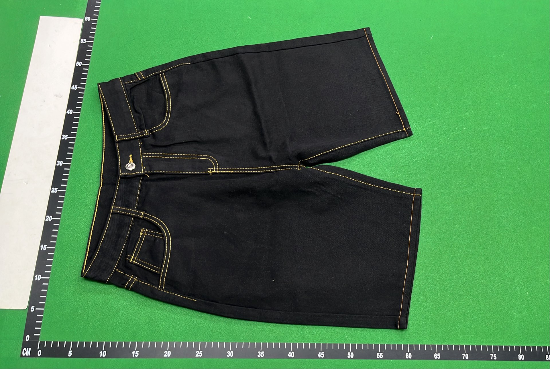 Evisu Denim Pants with Unique Back Patch Designs