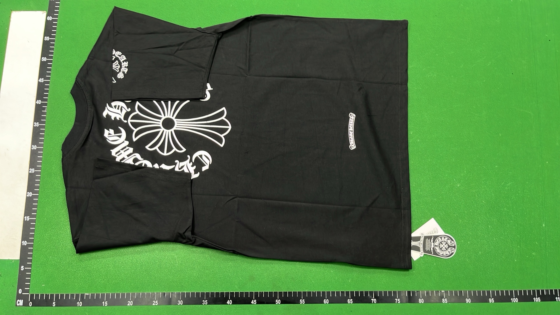 White Chrome Hearts Pocket T-Shirt with Embroidered Logo