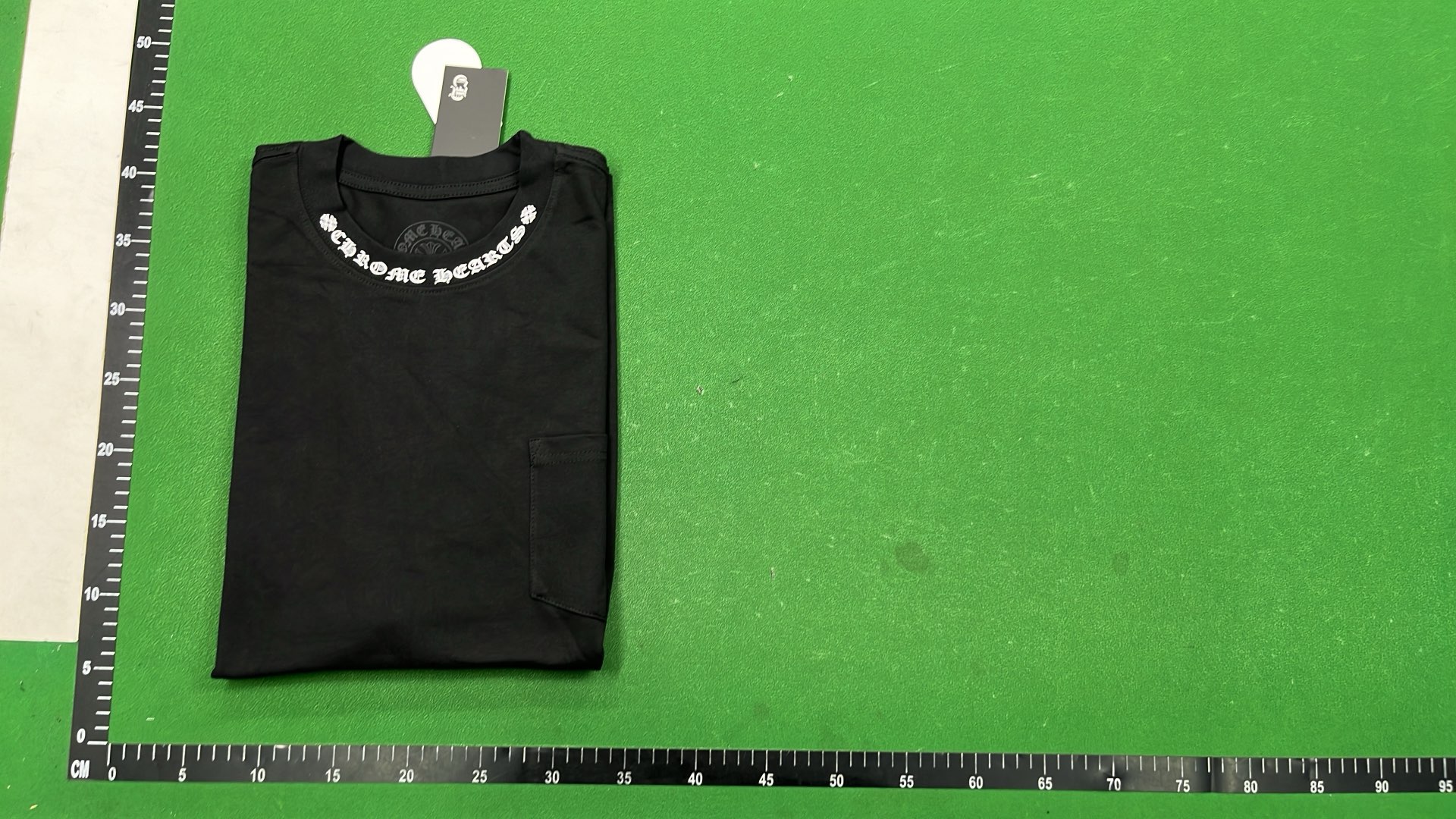 White Chrome Hearts Pocket T-Shirt with Embroidered Logo