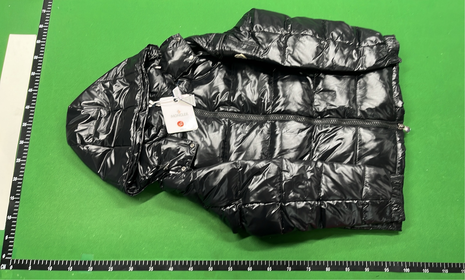 Moncler Black Quilted Down Jacket with Hood