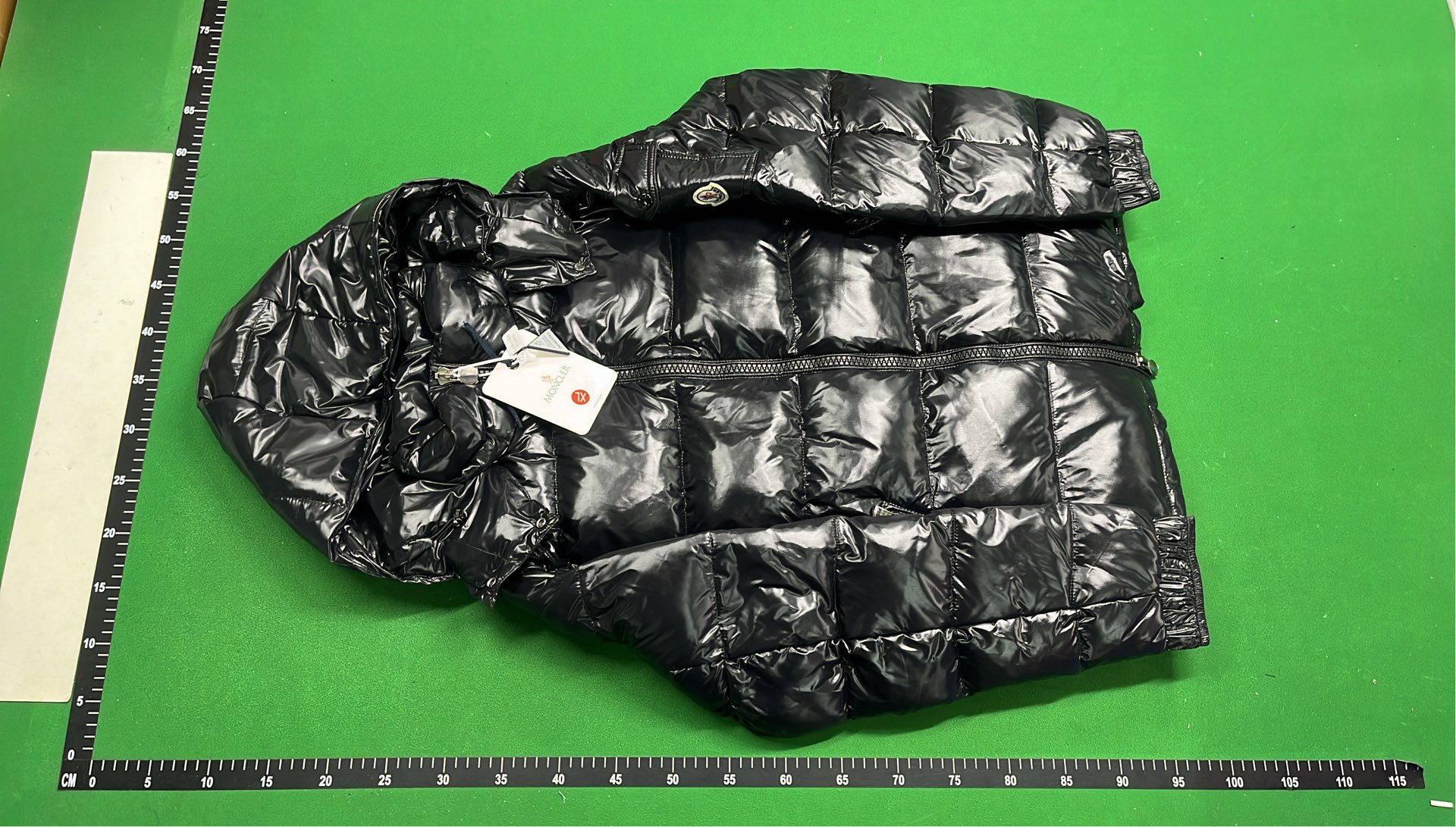 Moncler Black Quilted Down Jacket with Hood