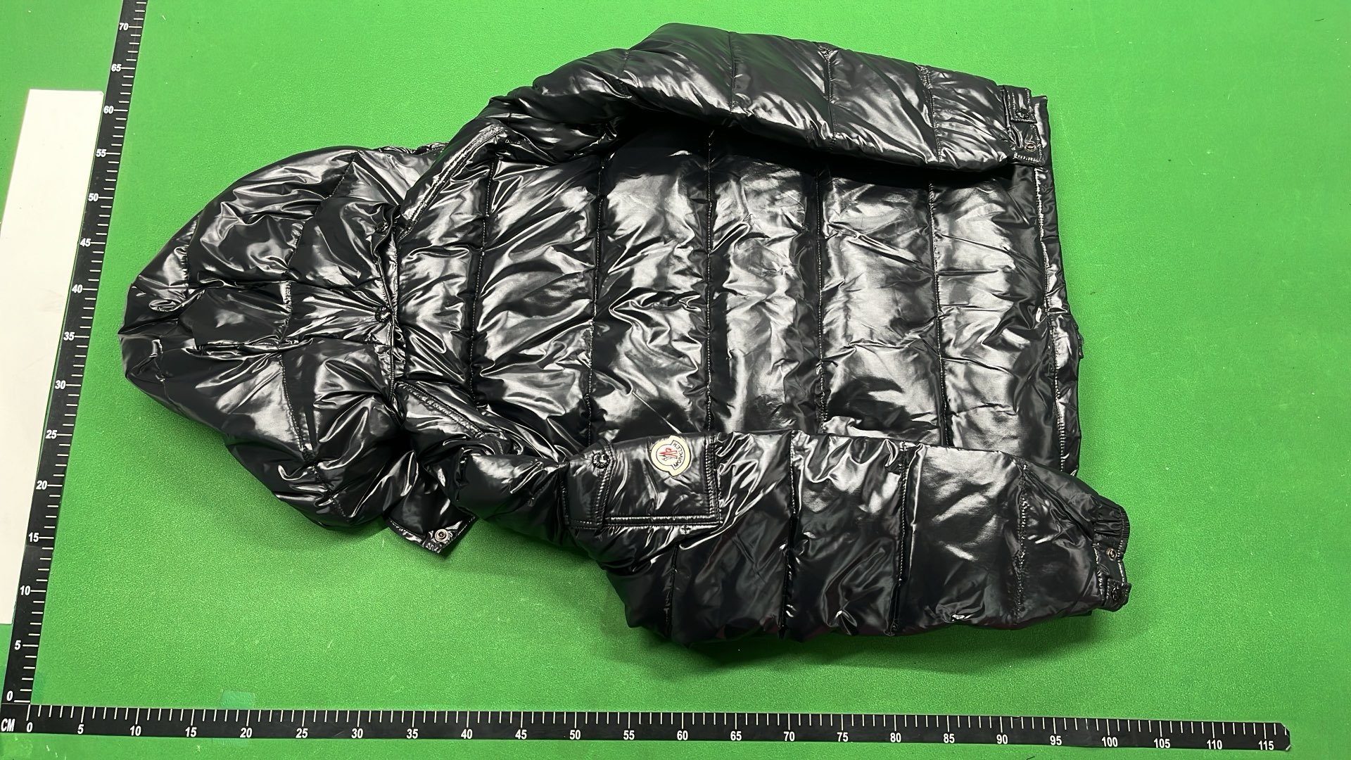 Moncler Black Quilted Down Jacket with Hood