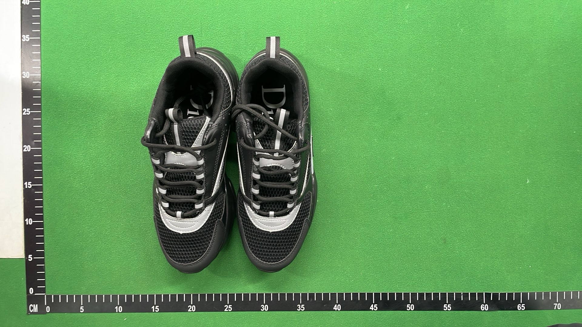 Dior Men's Sneakers - Black, White & Gray Sporty Fashion Shoes