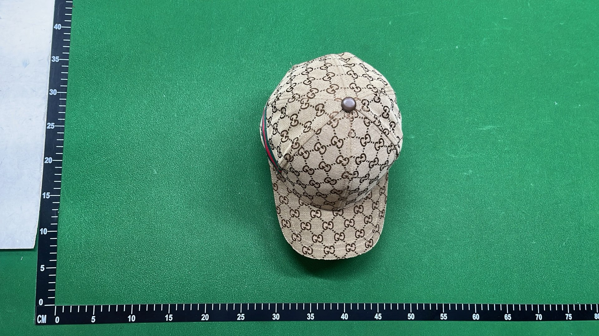 Gucci GG Supreme Pattern Baseball Cap with Web Stripe