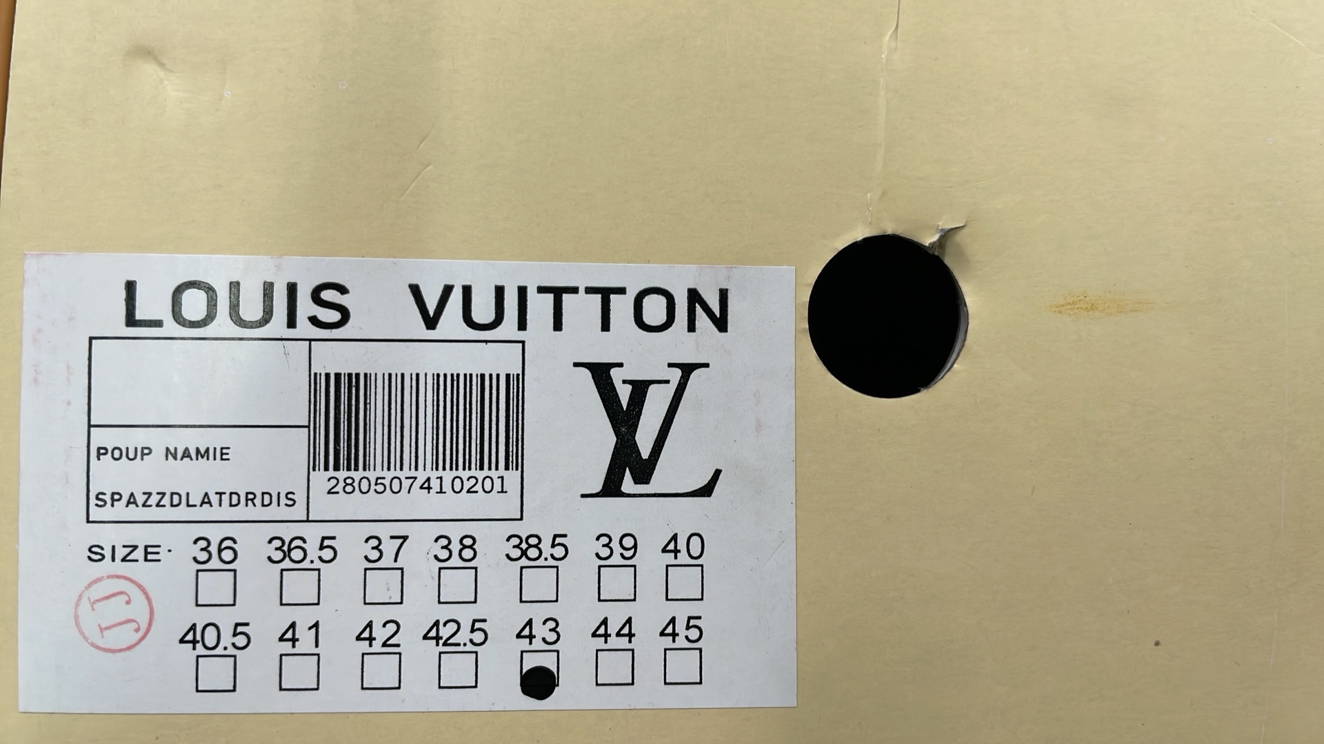 Louis Vuitton White and Black Sneakers with LV Logo