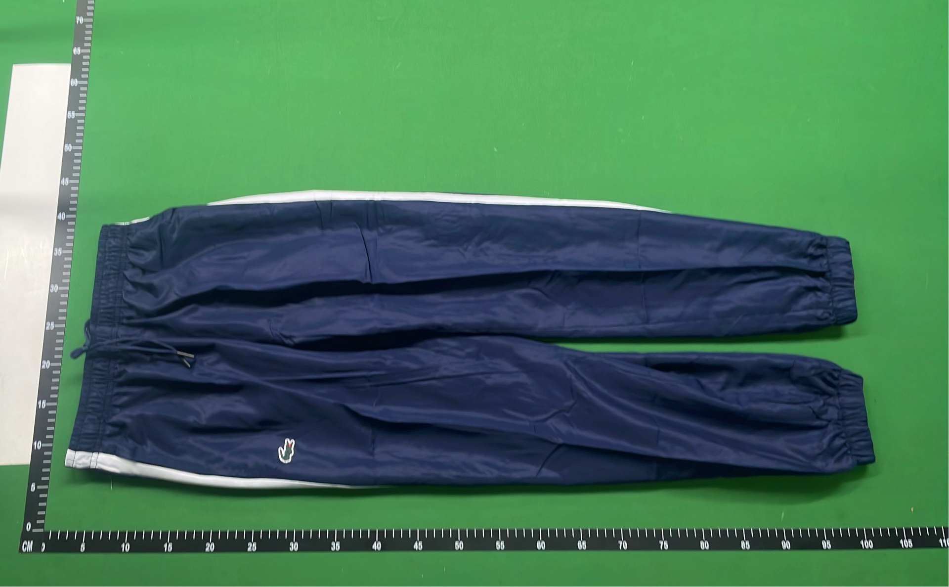 Lacoste Navy and White Track Jacket with Logo Tape
