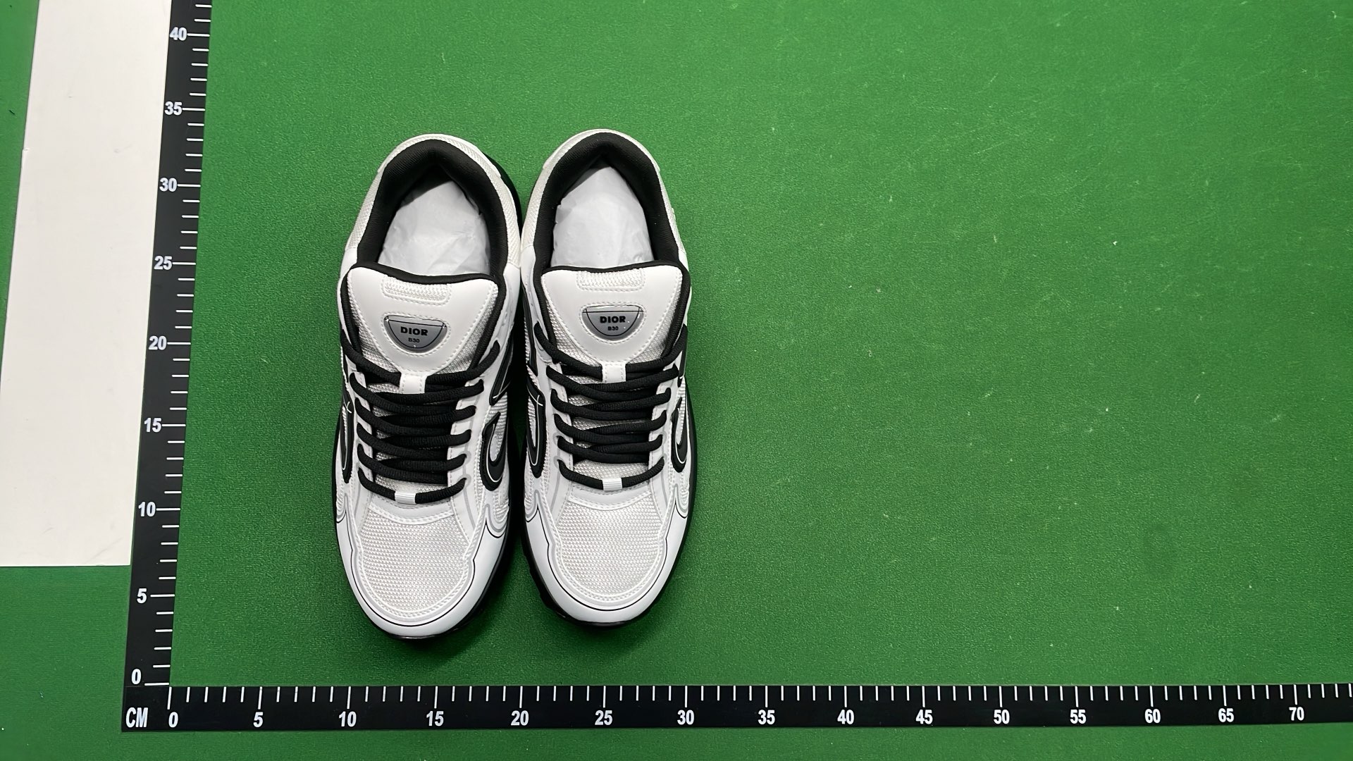 Dior White and Black Sneakers with CD Logo Design
