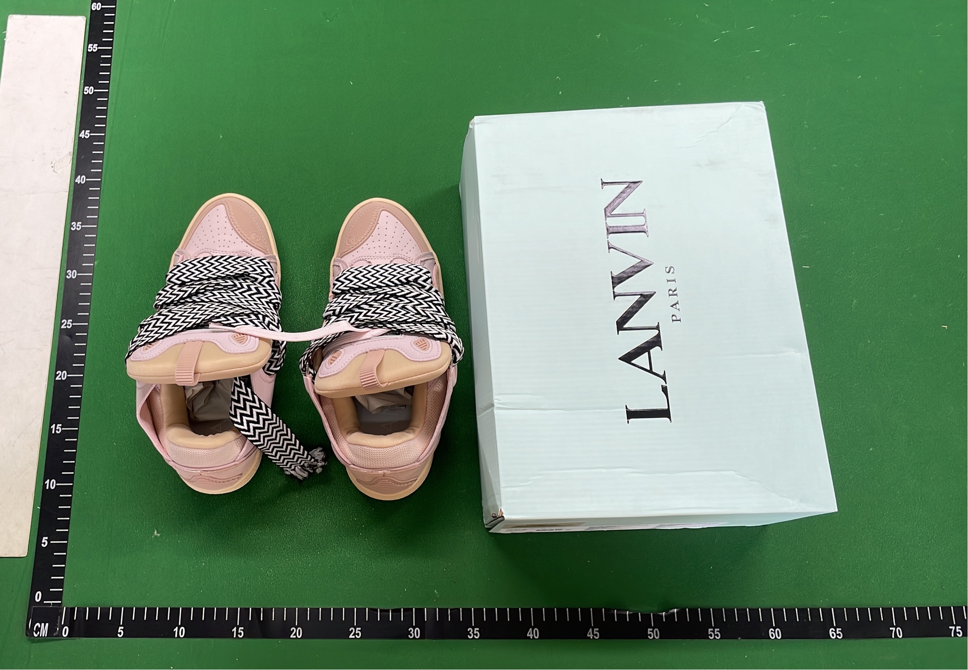 LANVIN White Sneakers with Colorful Laces