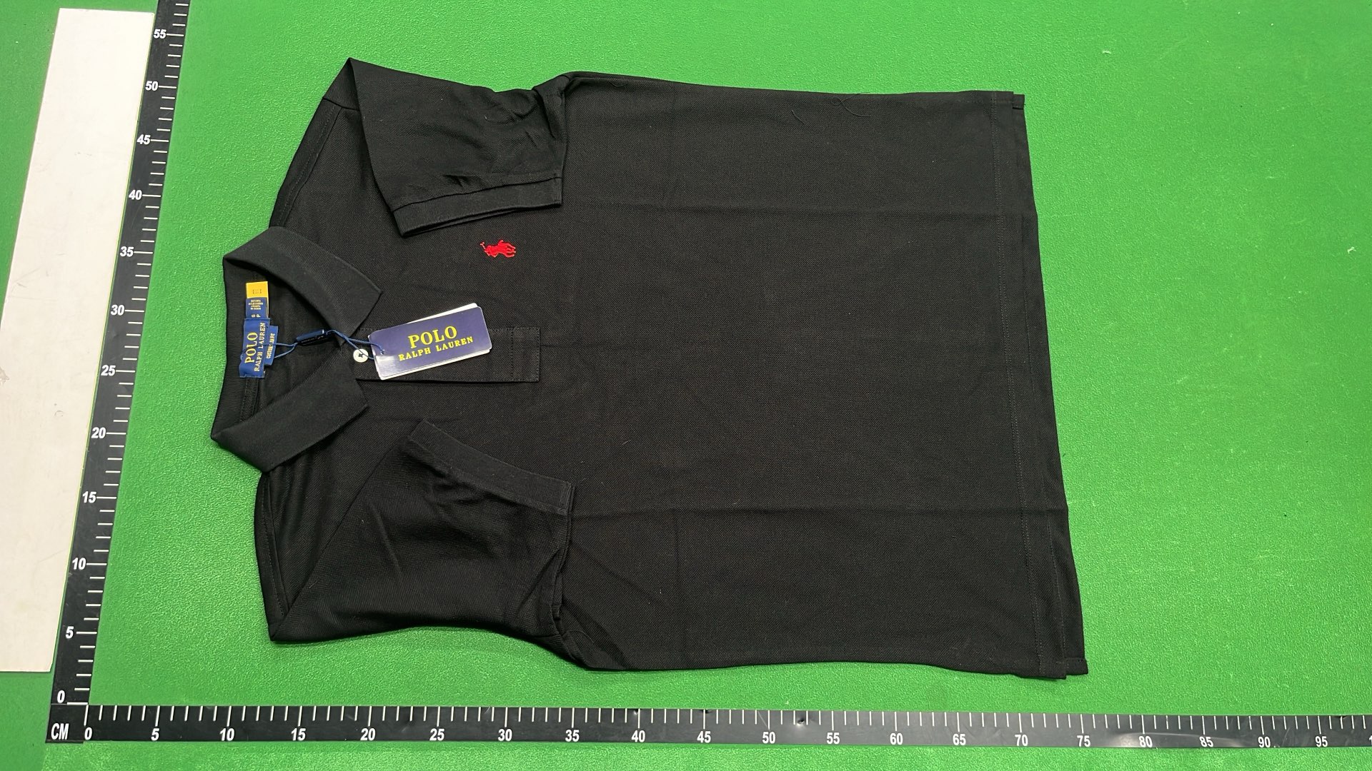 Men's Dark Green Polo Shirt with Red Logo