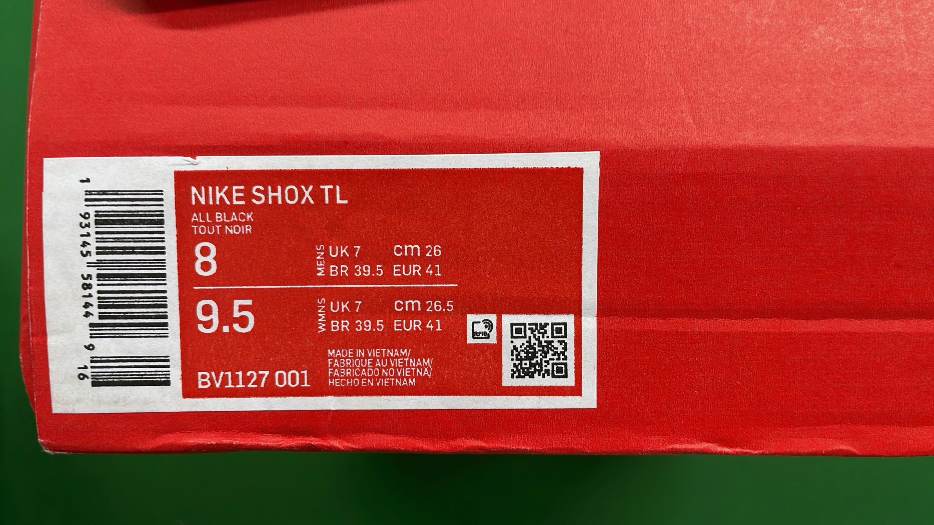 Nike Shox TL White Red Black Gold Running Shoes