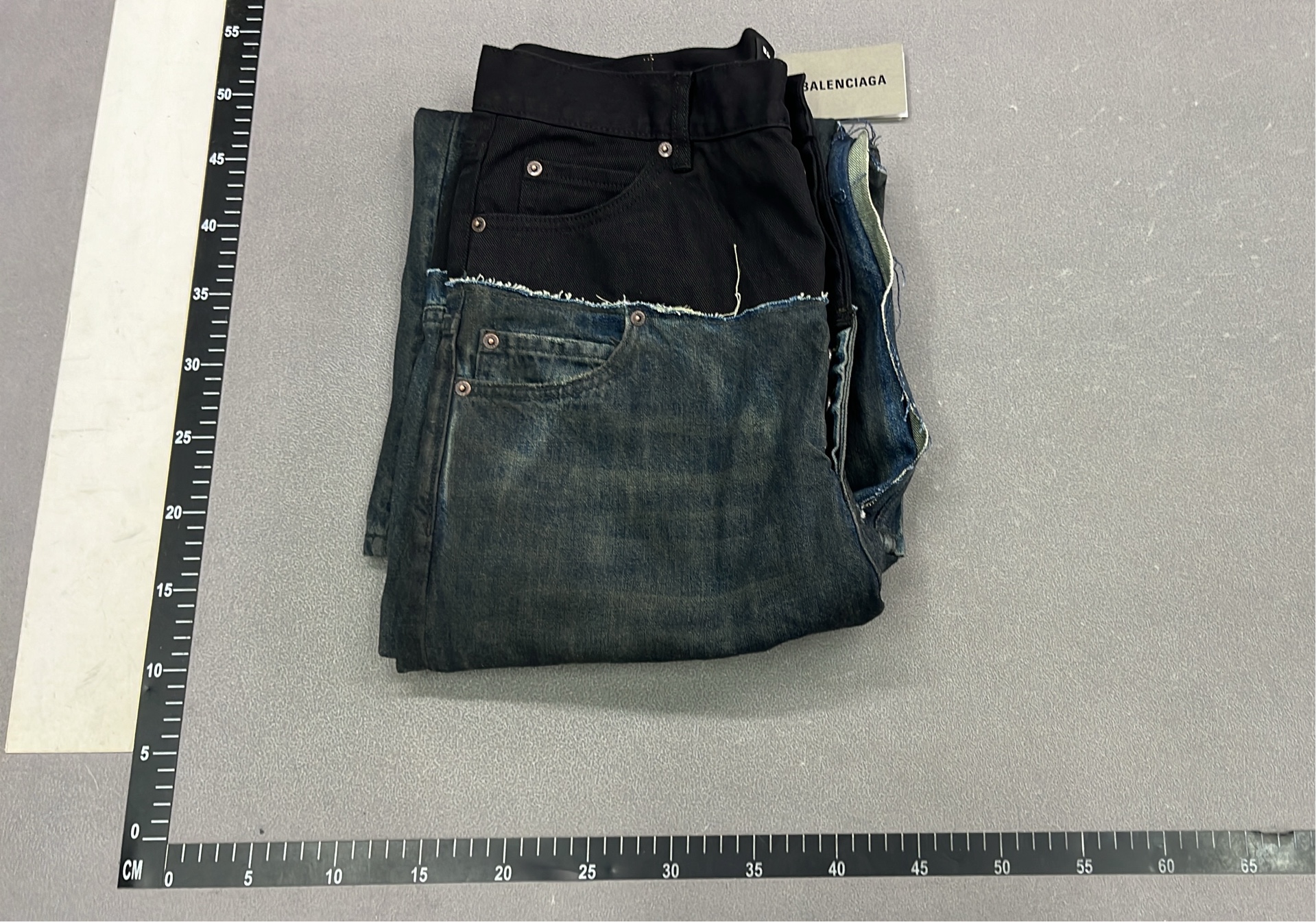 Balenciaga High-Waist Denim Jeans for Men Women