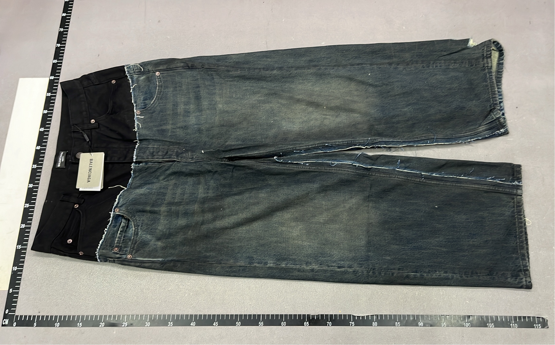 Balenciaga High-Waist Denim Jeans for Men Women
