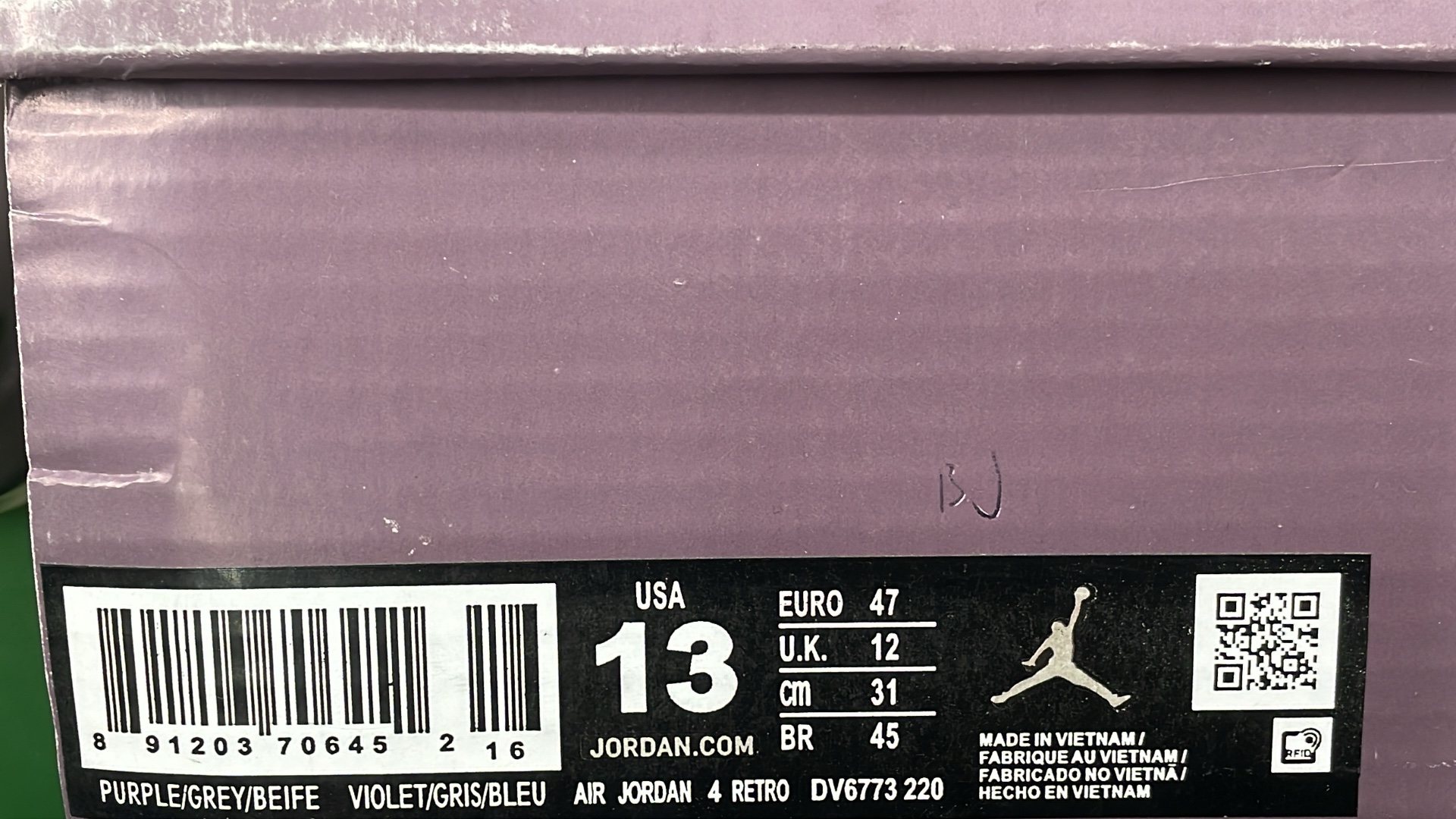 Air Jordan 4 Retro Sneakers - White, Black, Red, Blue & Gold Colorways