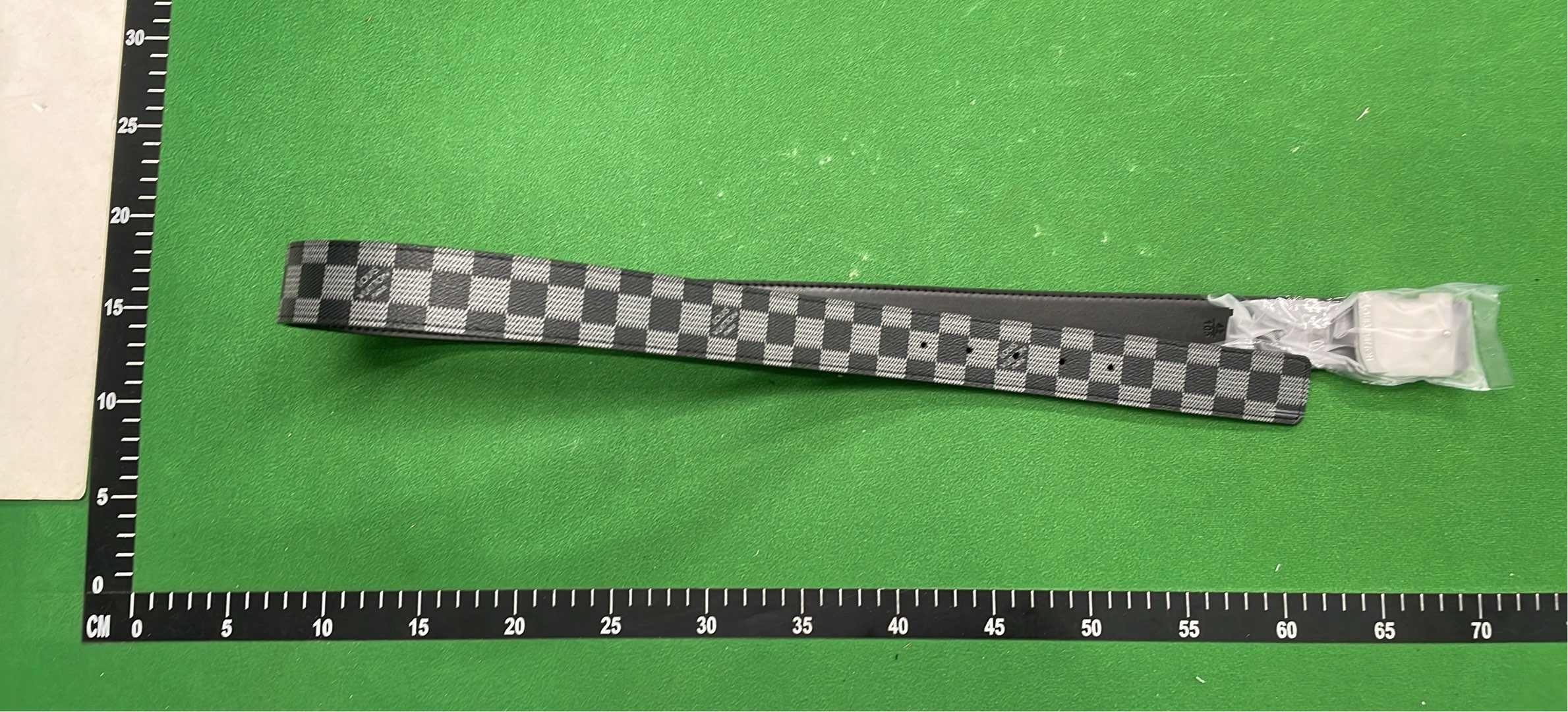 LV Holographic Belt with Monogram Pattern