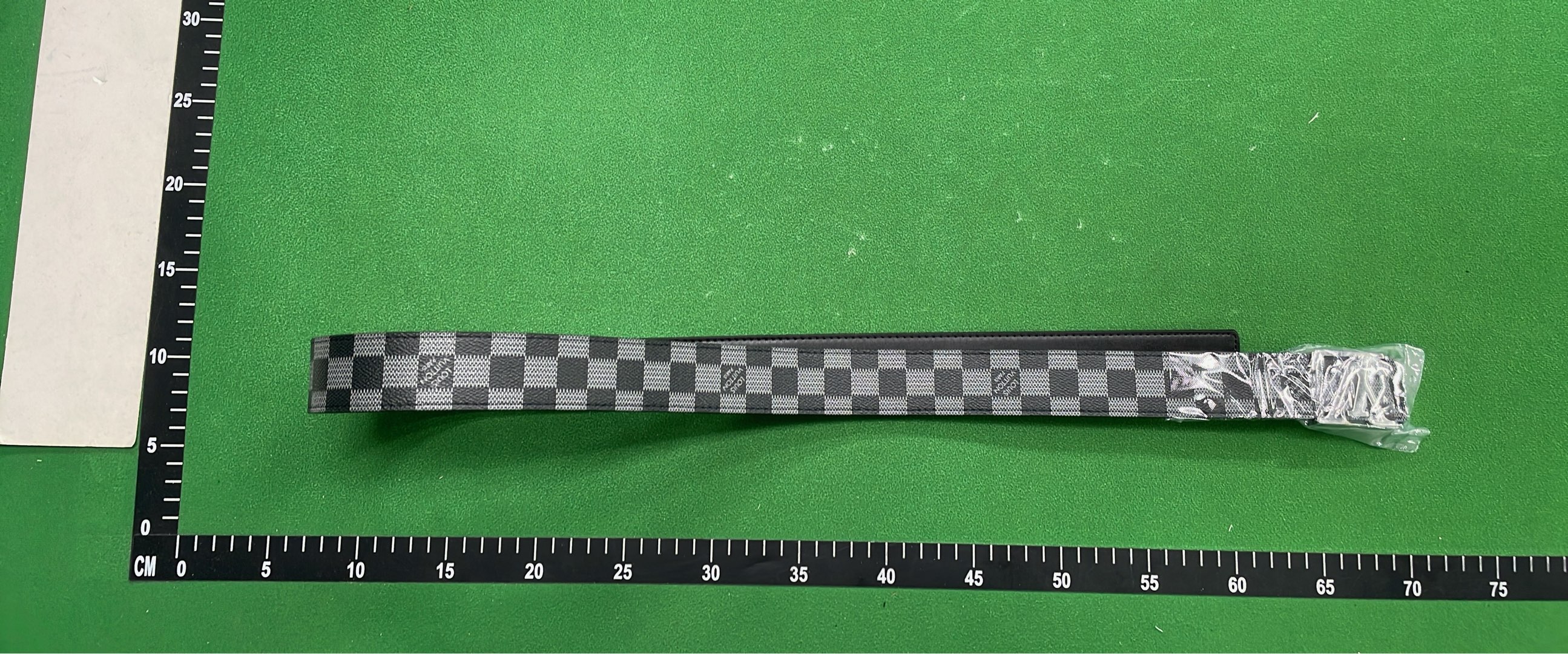 LV Holographic Belt with Monogram Pattern