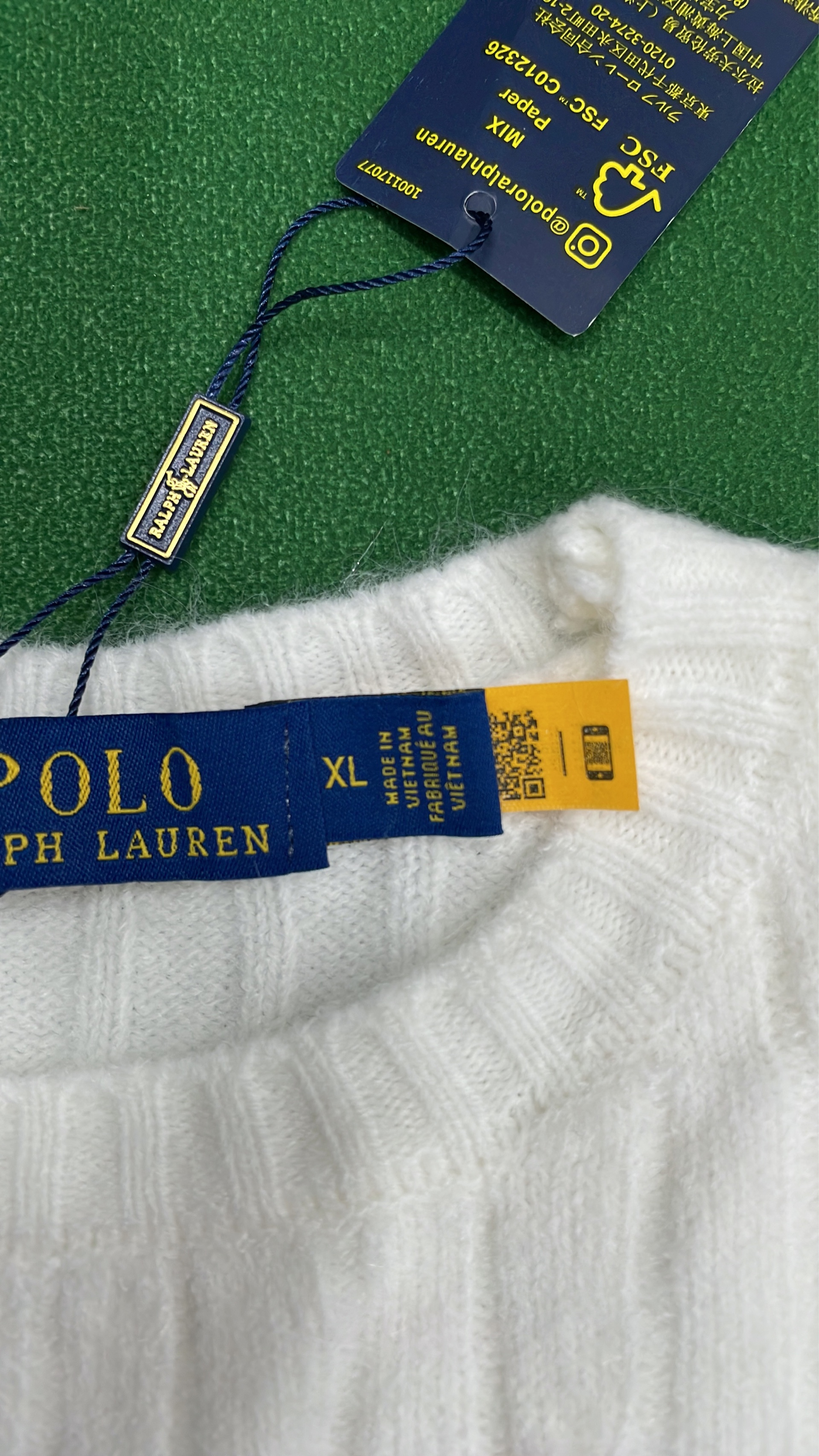 Ralph Lauren Cable Knit Sweater - Classic Crewneck in Multiple Colors