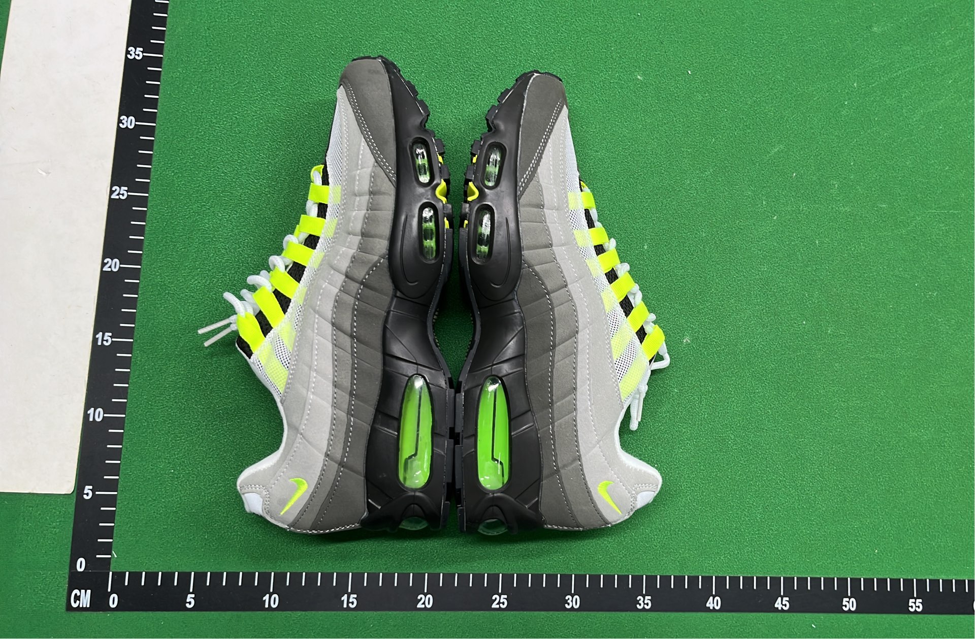 Nike Air Max 95 Grey and Neon Green Running Shoes