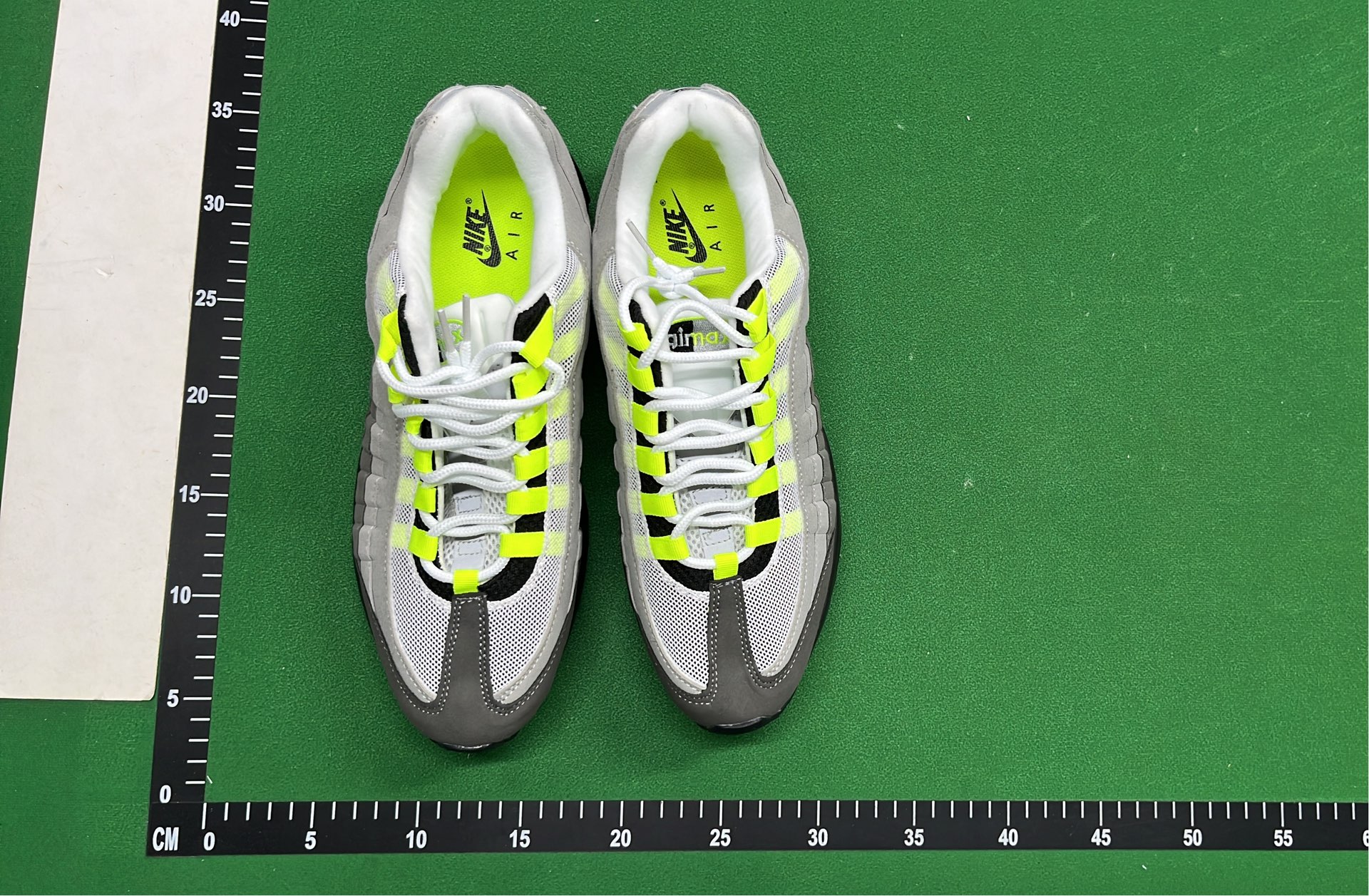 Nike Air Max 95 Grey and Neon Green Running Shoes