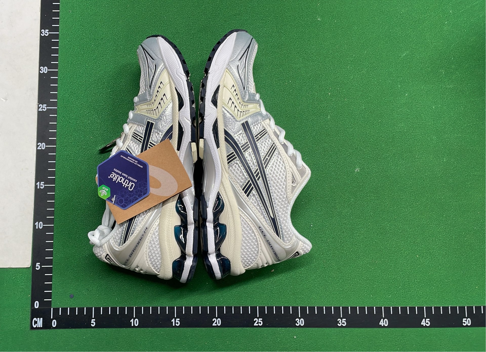 ASICS Gel-Kayano Running Shoes White Blue Men's Athletic Sneakers