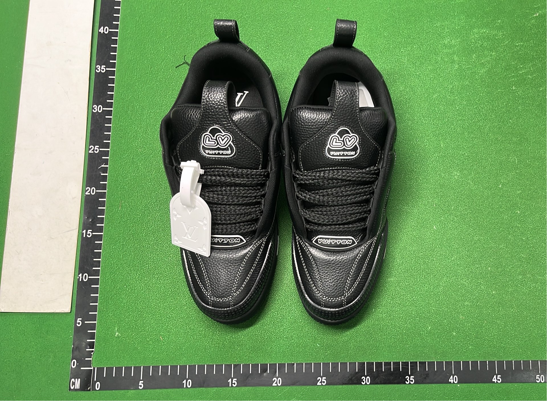 Louis Vuitton Purple Leather Sneakers with White Monogram