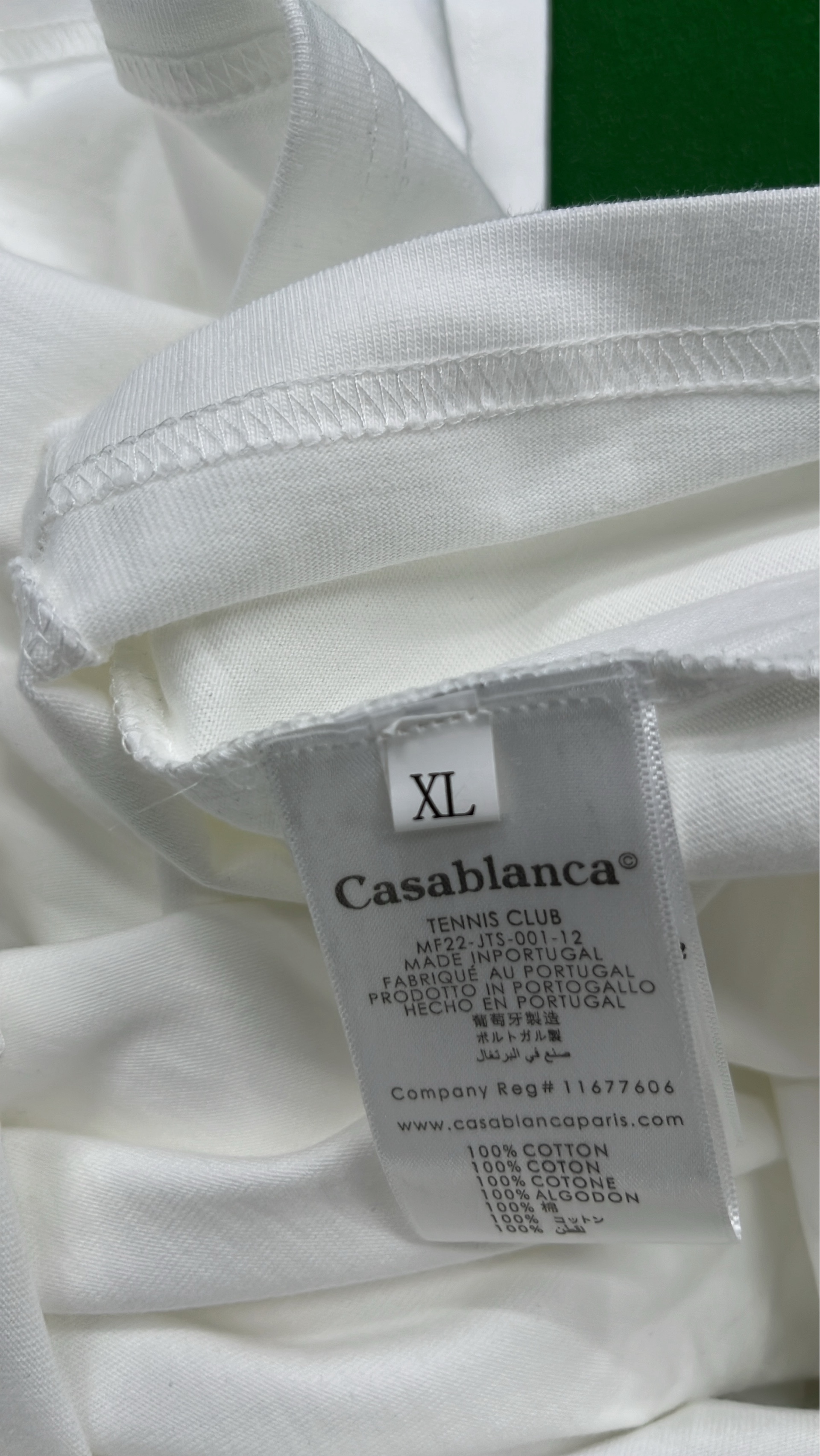 1:1 Batch CASABLANCA T-shirt  in the Best OopBuy Spreadsheet QC photos