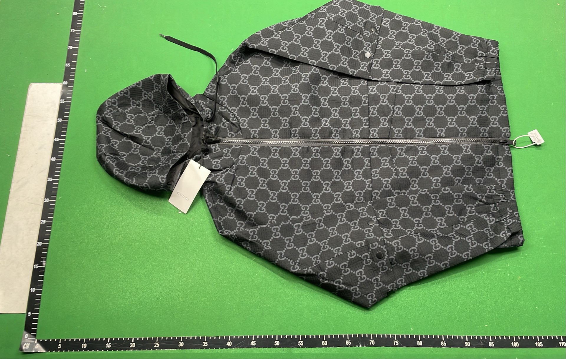 Gucci Monogram Pattern Hooded Jacket for Men