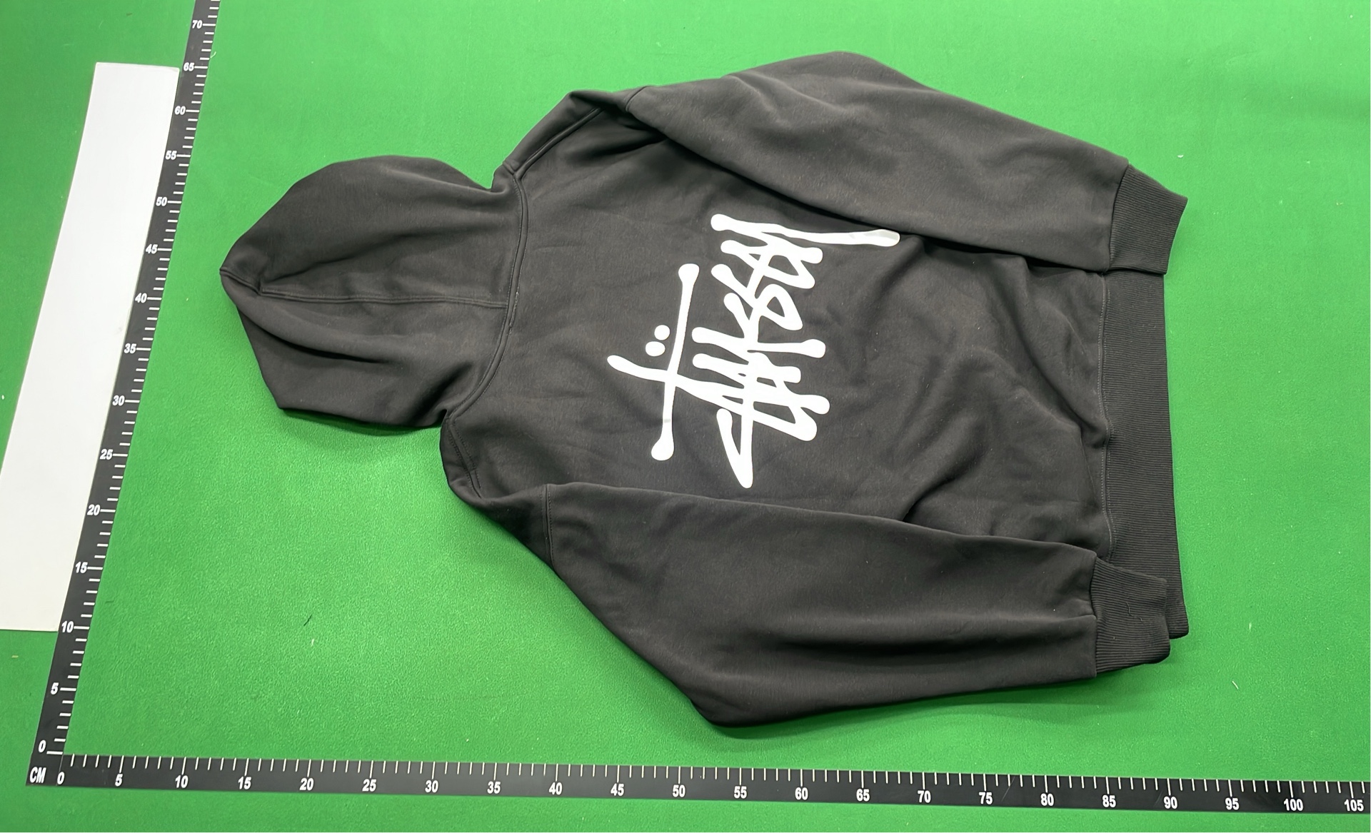 Stussy Hoodie Black and White Logo Sweatshirt for Men and Women
