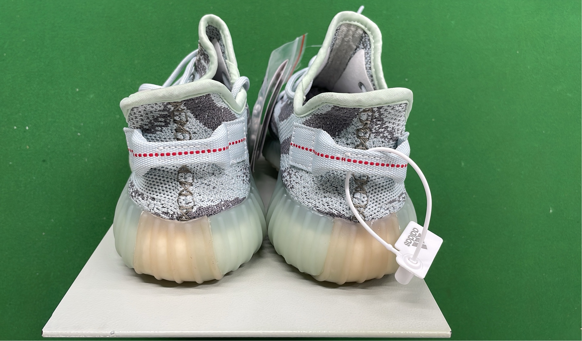 Y-3 YZY 350 V2 White Black Knit Sneakers