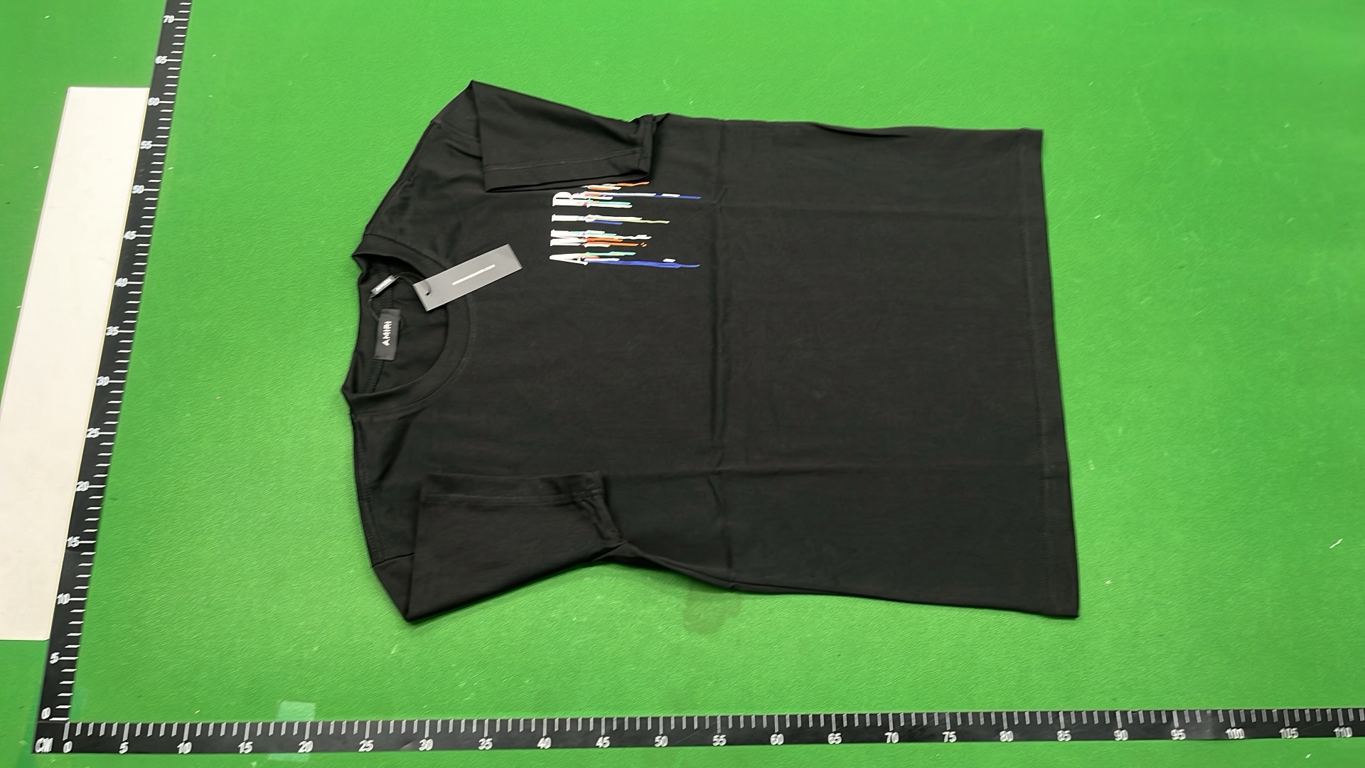 AMIRI Drip Logo T-Shirt in White and Black