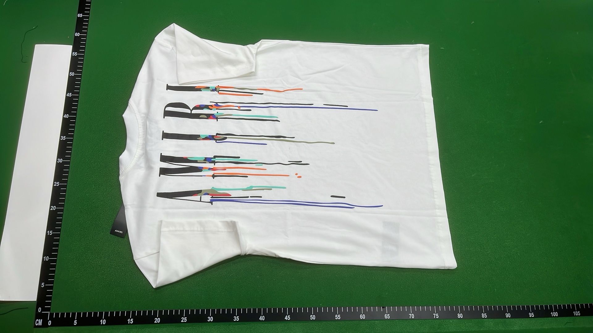 AMIRI Drip Logo T-Shirt in White and Black