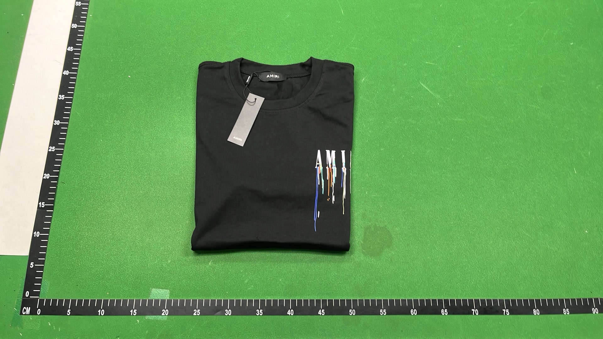 AMIRI Drip Logo T-Shirt in White and Black