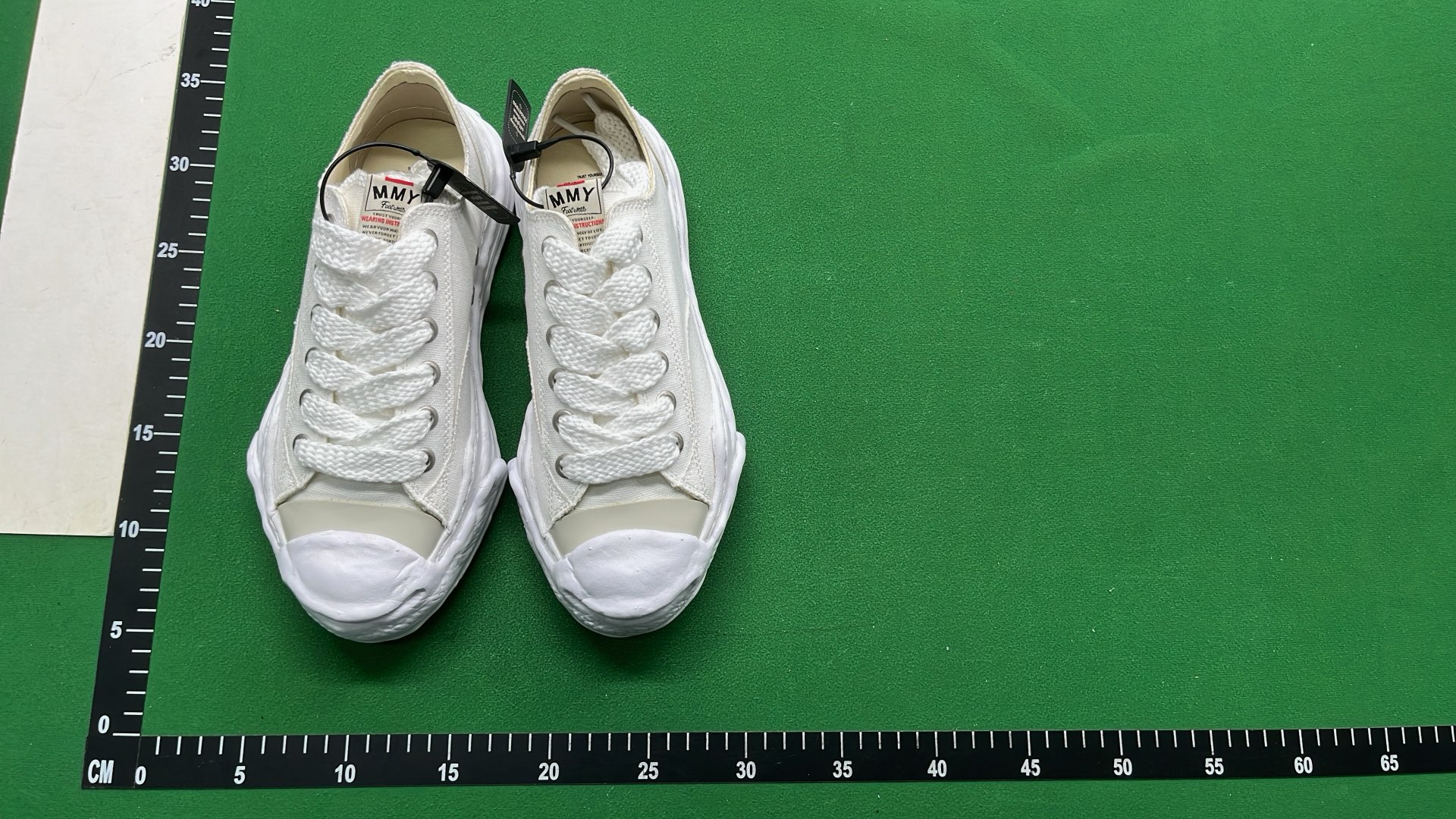 MMY Black and White Distressed Sneakers