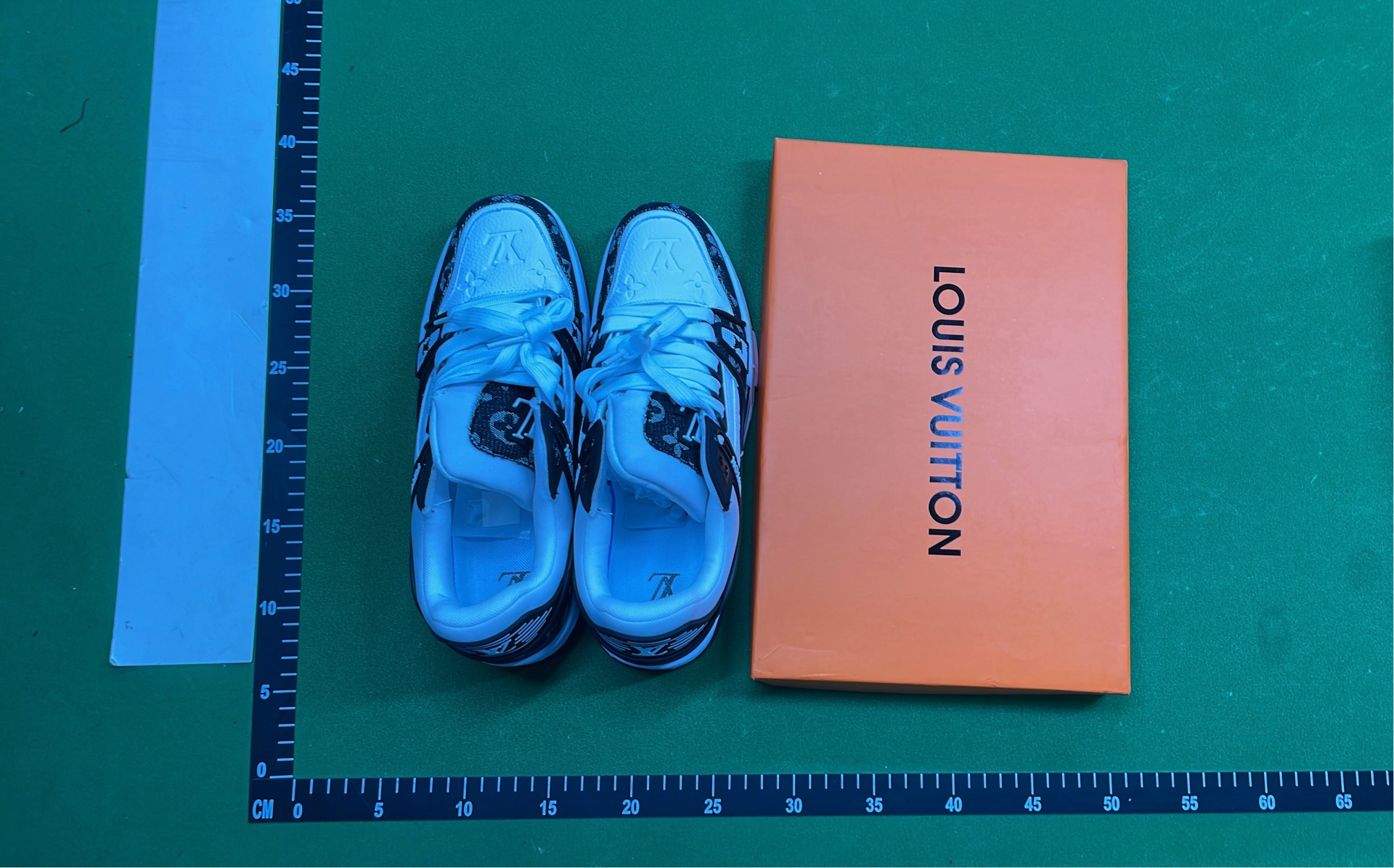 Louis Vuitton Trainer Sneakers Black White Monogram