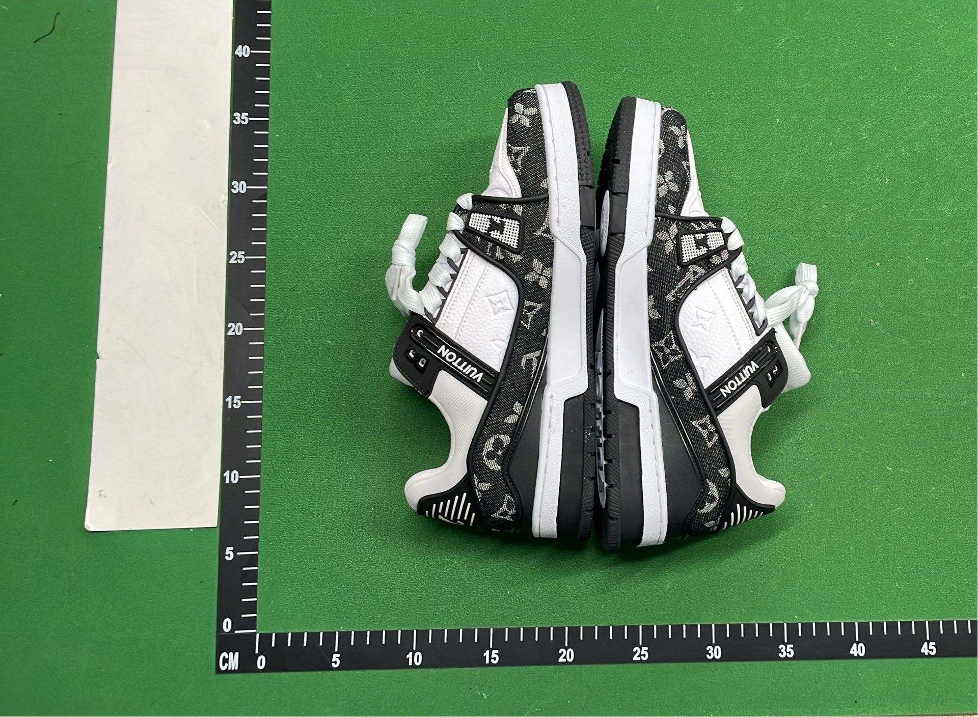 Louis Vuitton Trainer Sneakers Black White Monogram