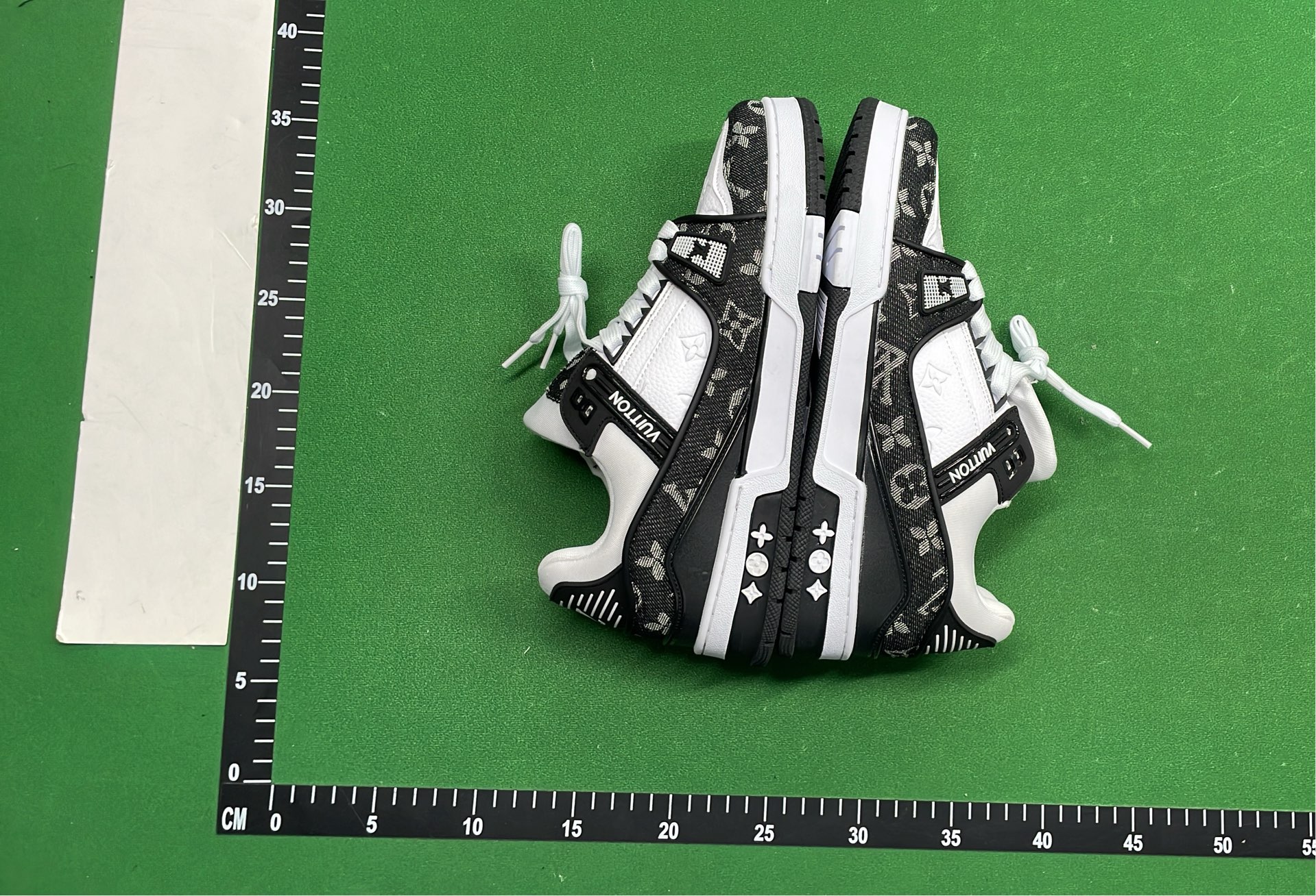 Louis Vuitton Trainer Sneakers Black White Monogram