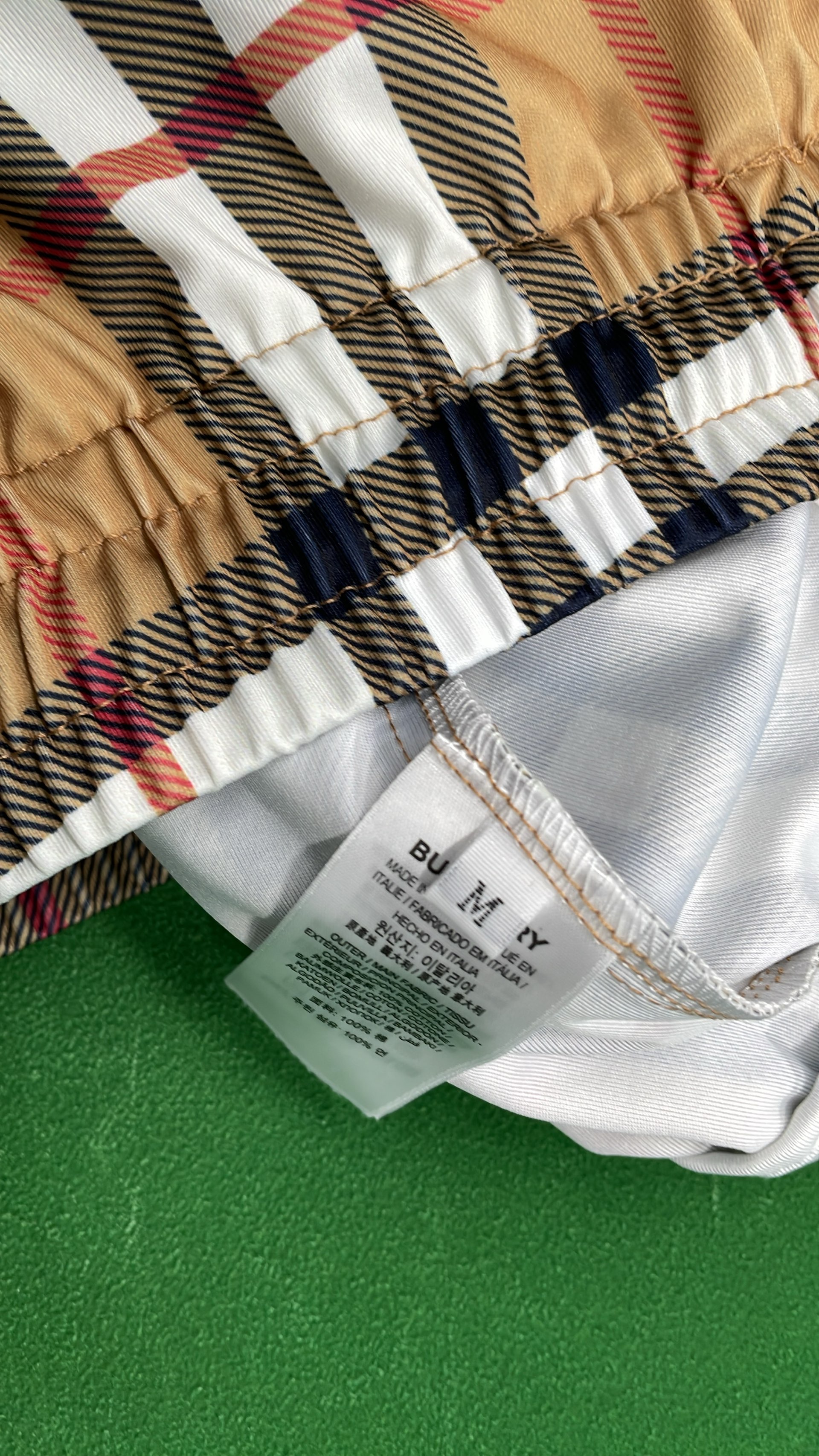 Burberry Check Swim Shorts for Men