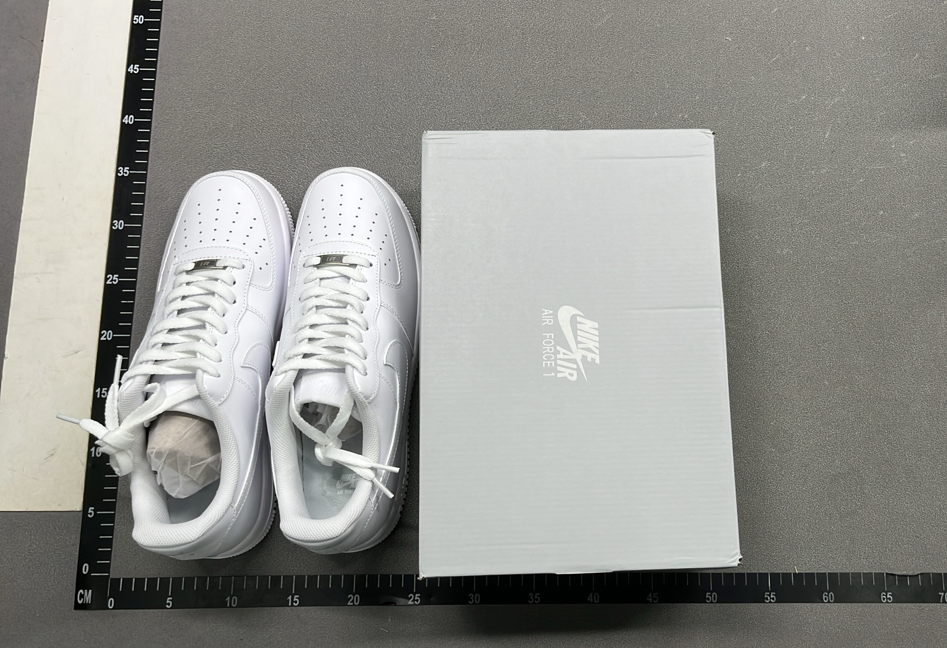 Nike Air Force 1 White Leather Sneakers