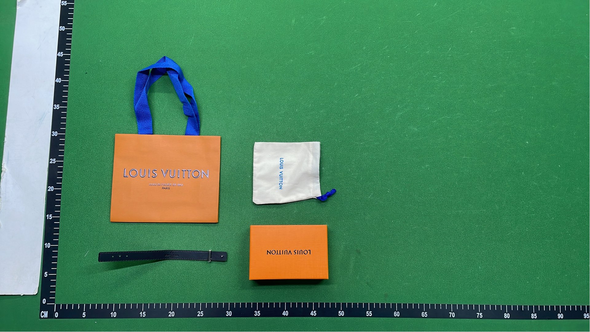 LV Monogram Leather Bracelet for Men and Women