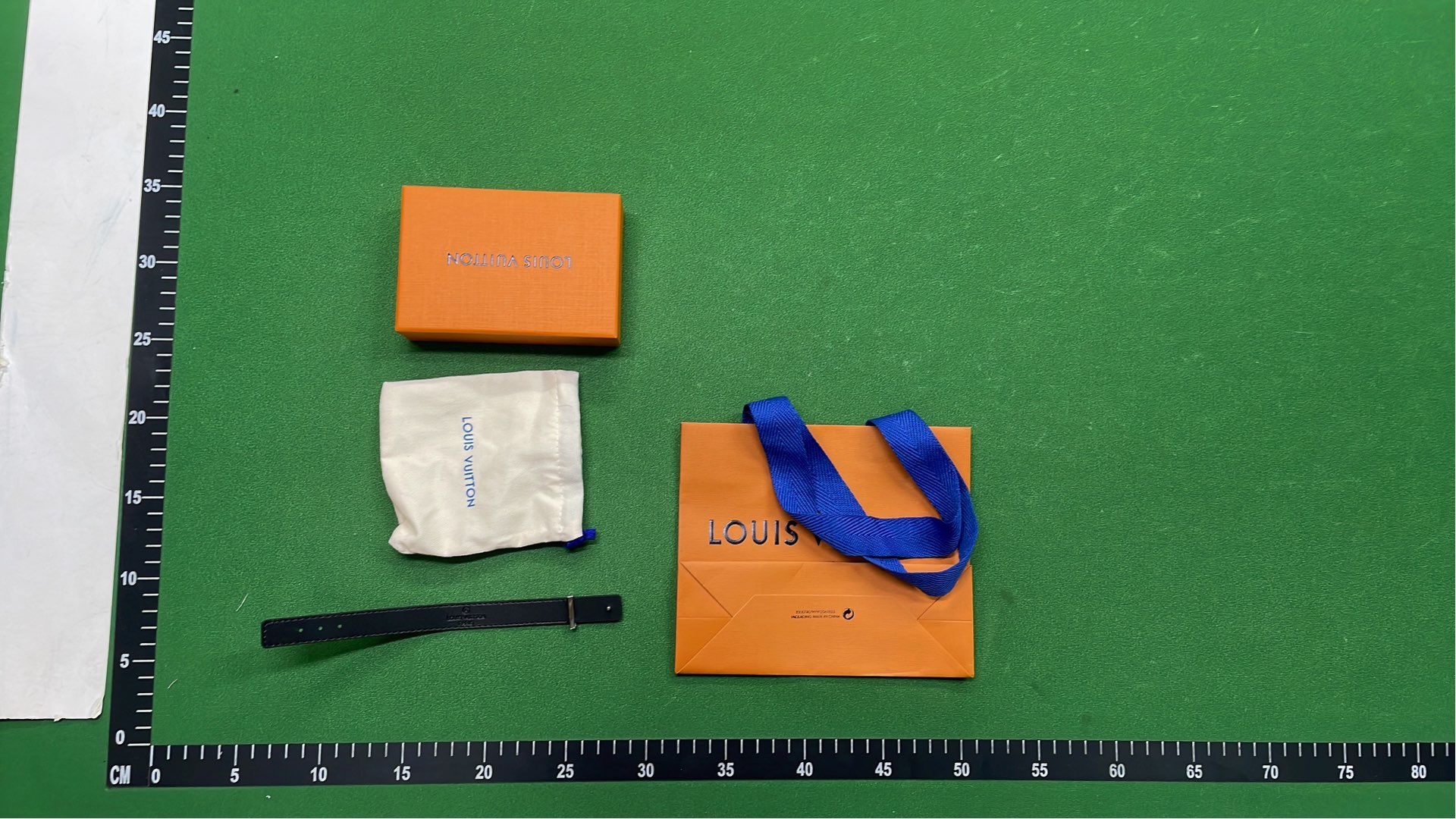 LV Monogram Leather Bracelet for Men and Women