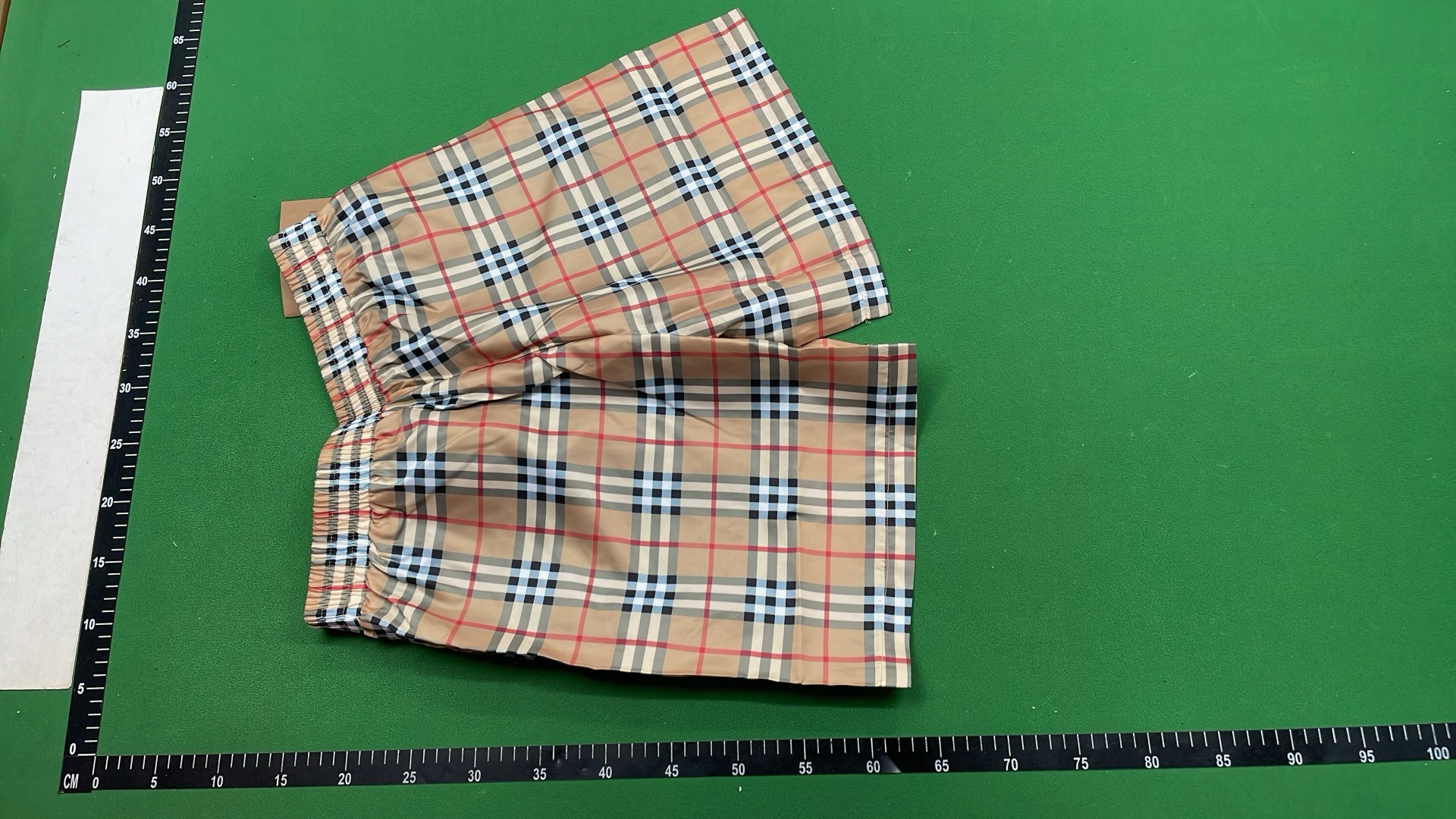 Classic Check Print Shorts for Men