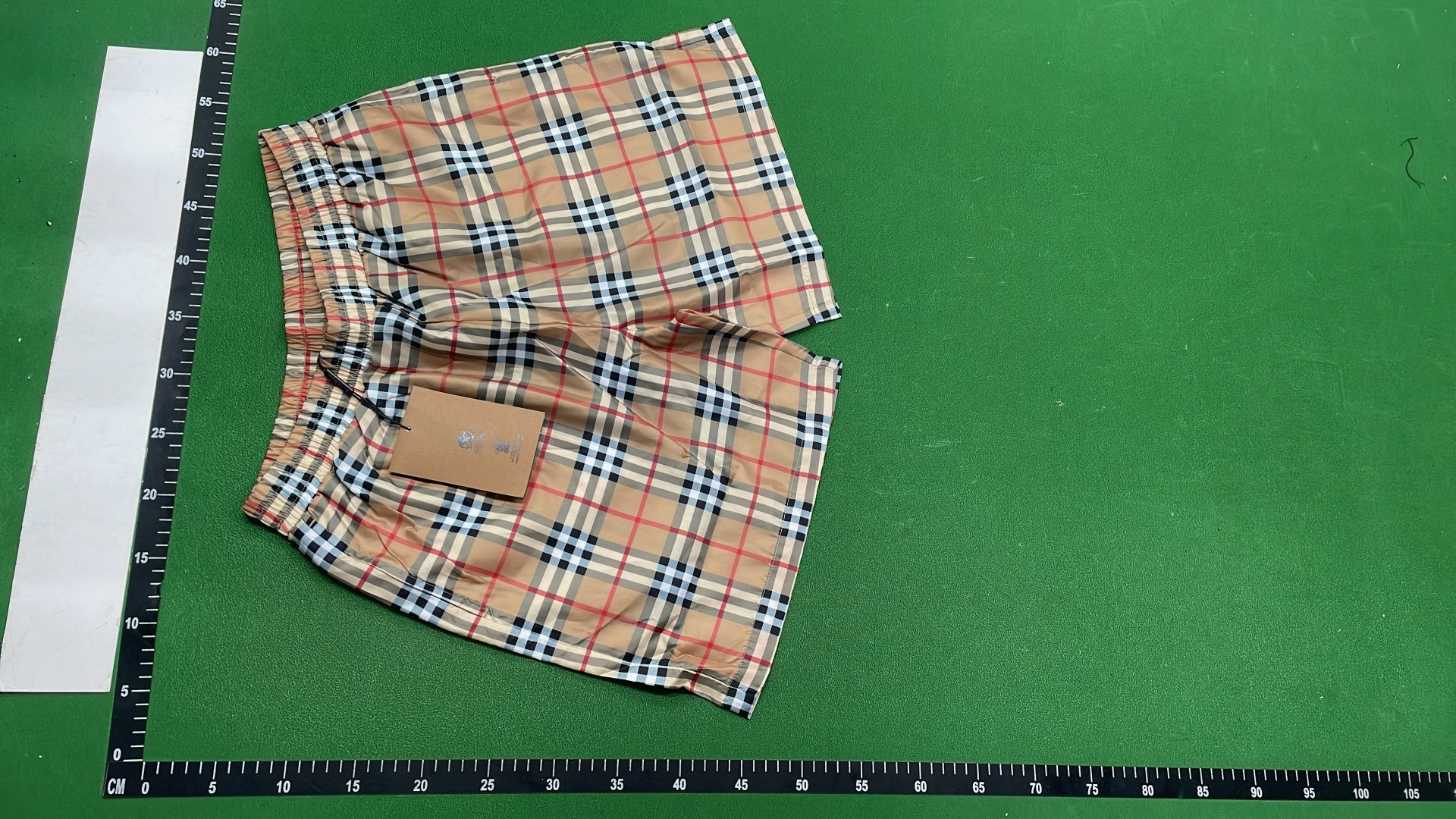 Classic Check Print Shorts for Men