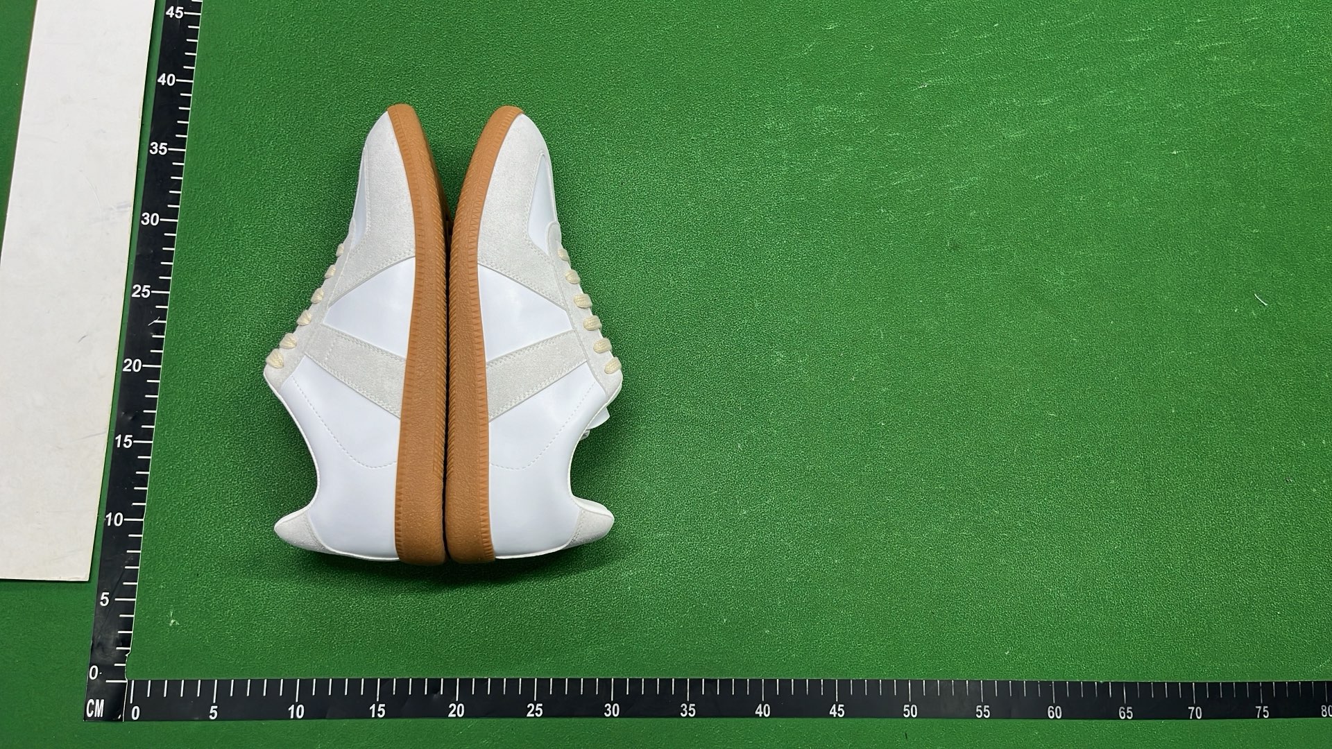 HD White and Grey Sneakers with Gum Sole
