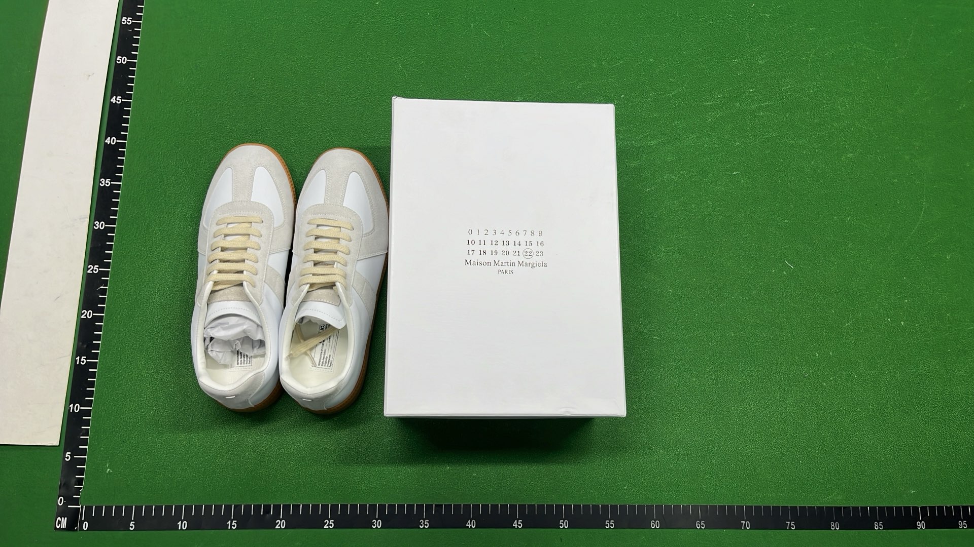HD White and Grey Sneakers with Gum Sole