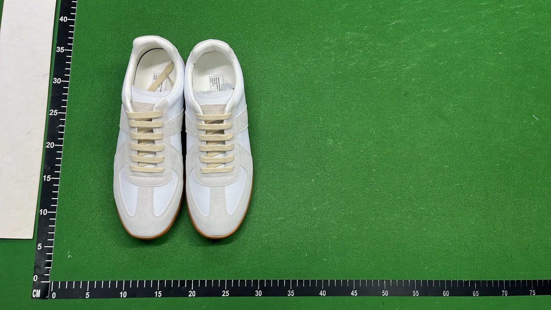 HD White and Grey Sneakers with Gum Sole