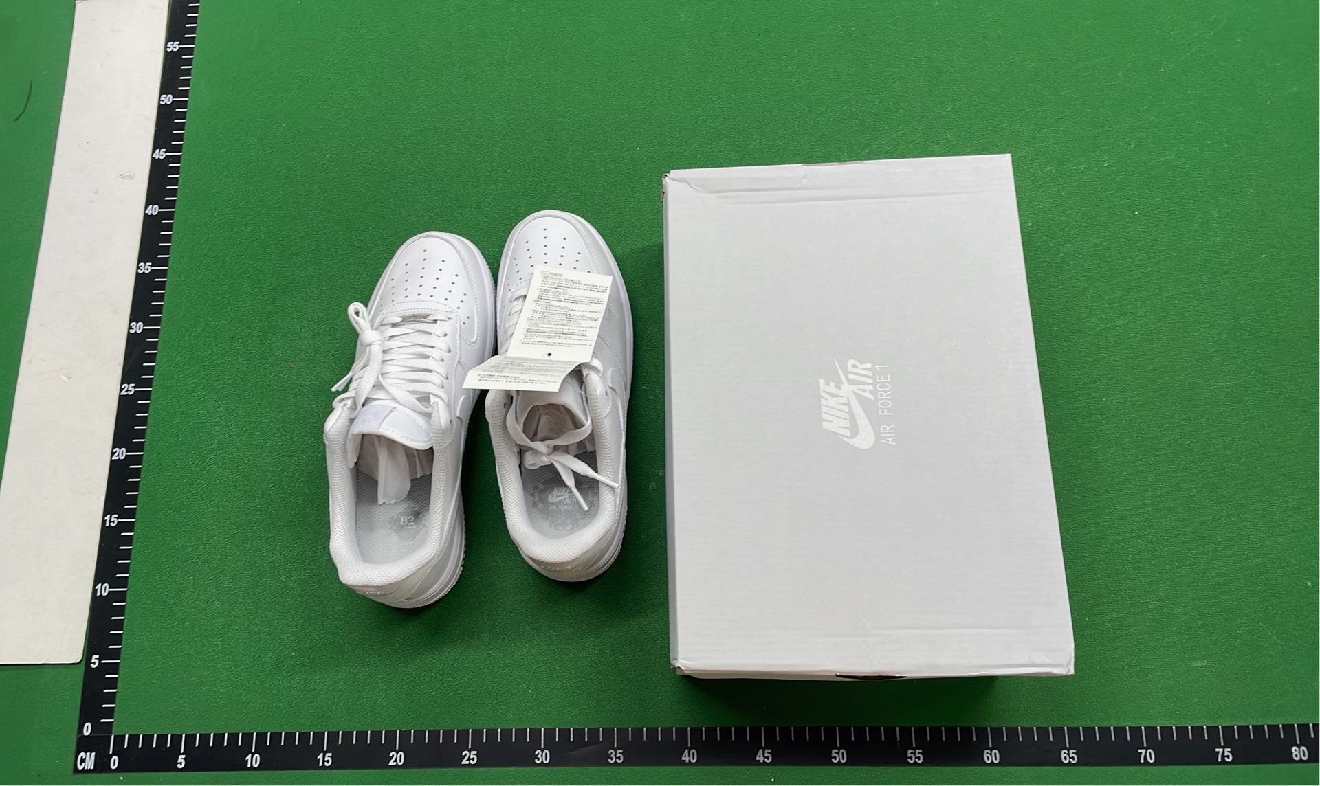 Nike Air Force 1 Low White Blue Accent Sneakers